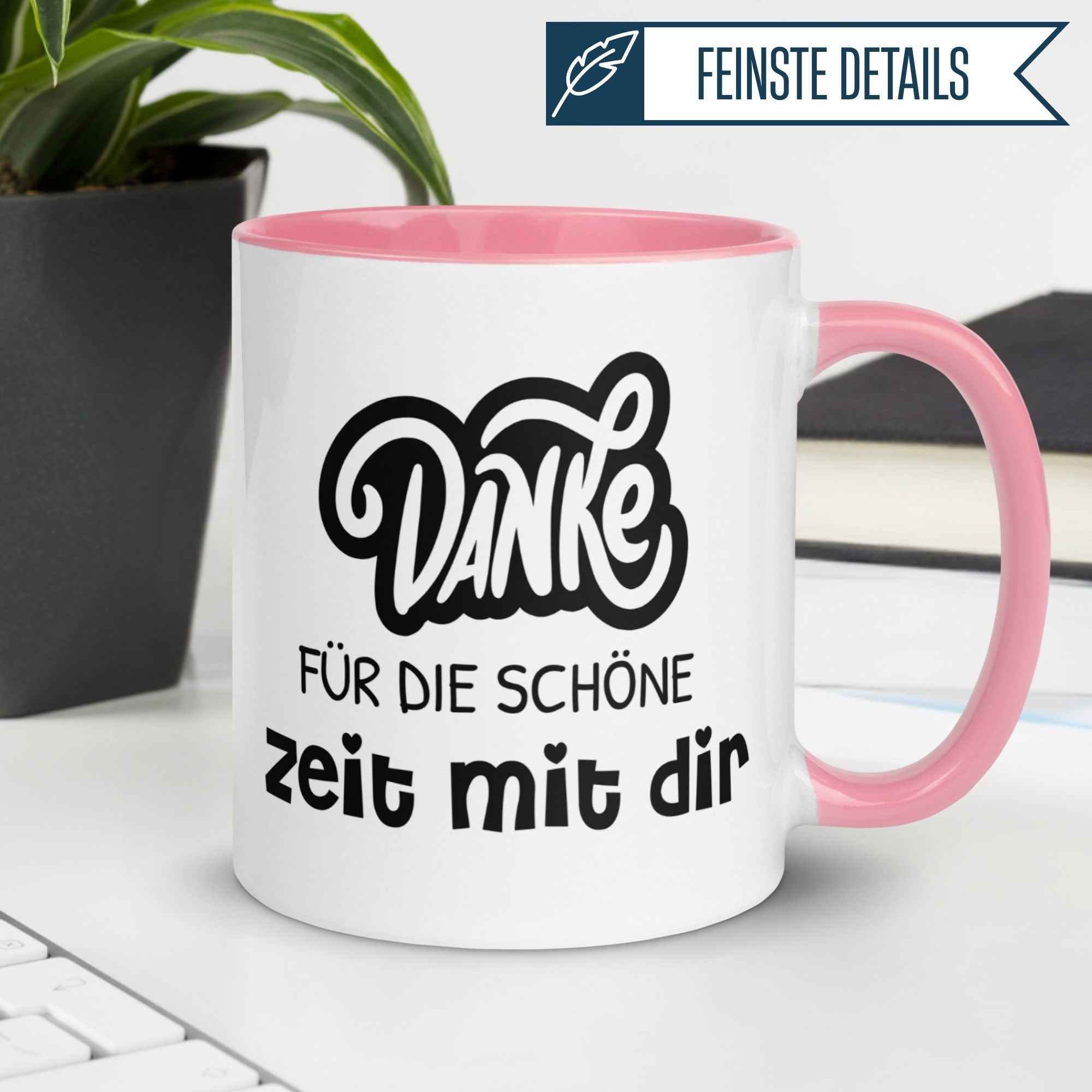 Momentals® Tasse Danke | Dankeschön & Wertschätzung | Danke für die Zeit mit dir