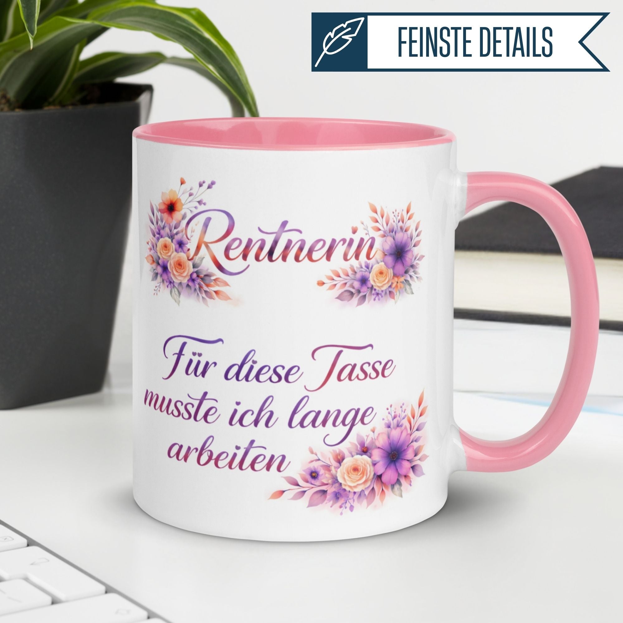 Rentnerin Tasse | Rentnerin - Für diese Tasse musste ich lange arbeiten