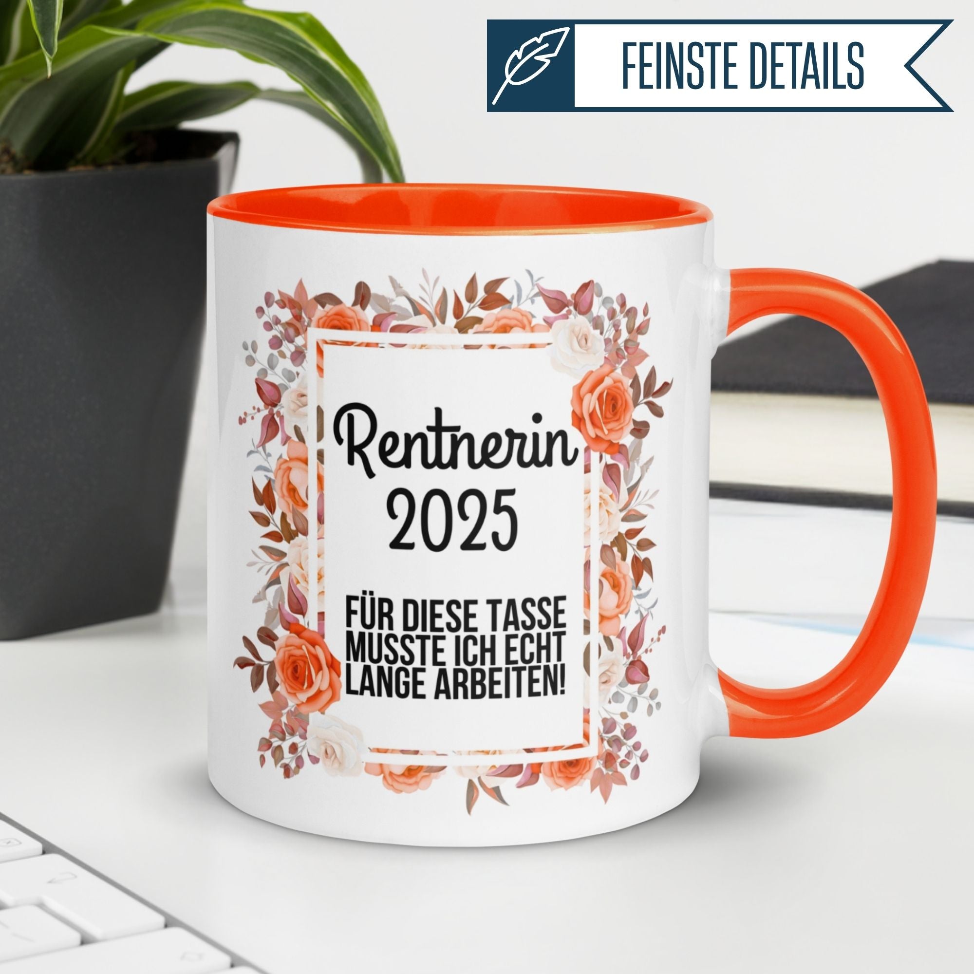 Tasse Rente | Rentnerin & Renteneintritt | Rentnerin 2025 - Für diese Tasse musste ich echt lange arbeiten