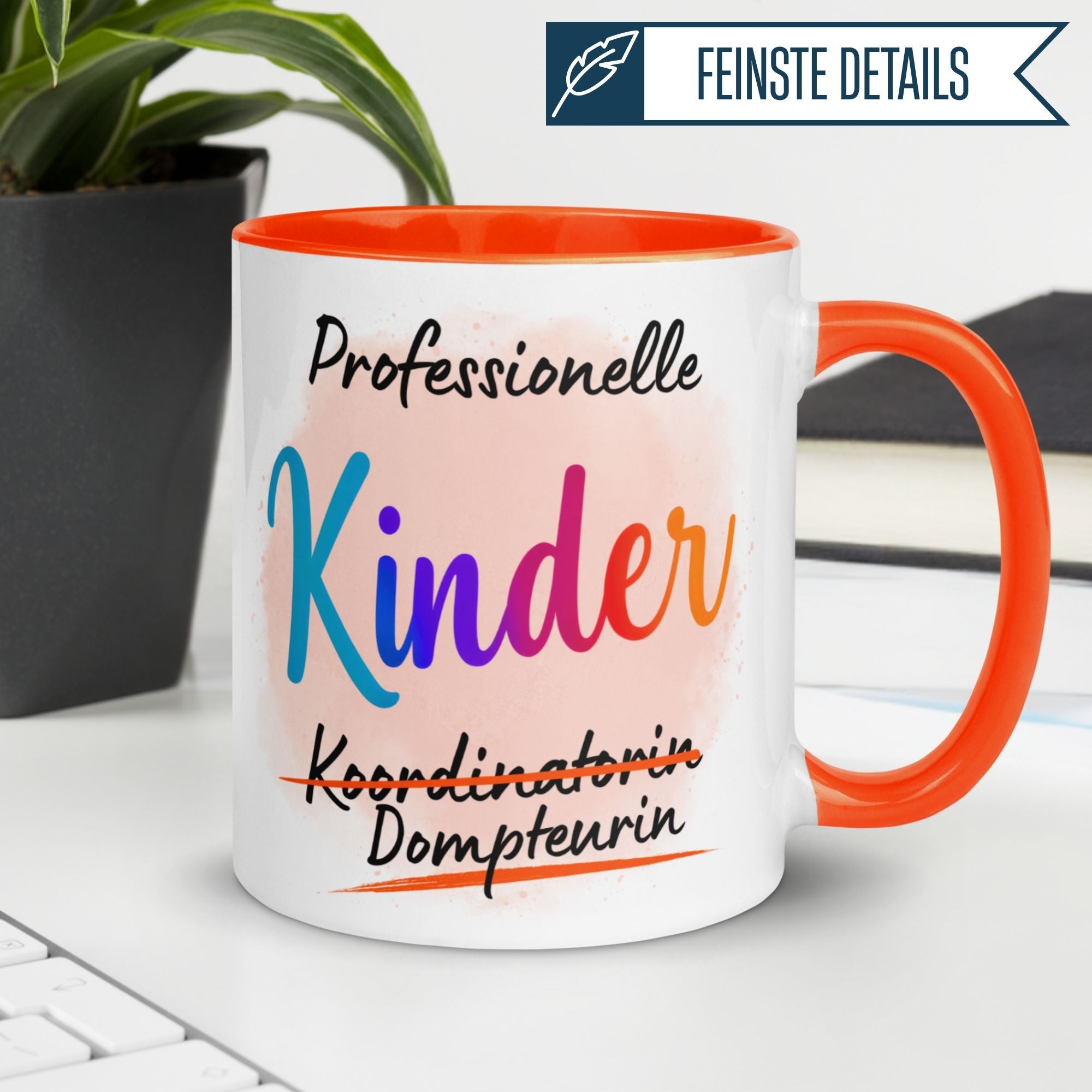 Tasse Mama – „Professionelle Kinder Dompteurin“ – Beste Mama Geschenk Becher