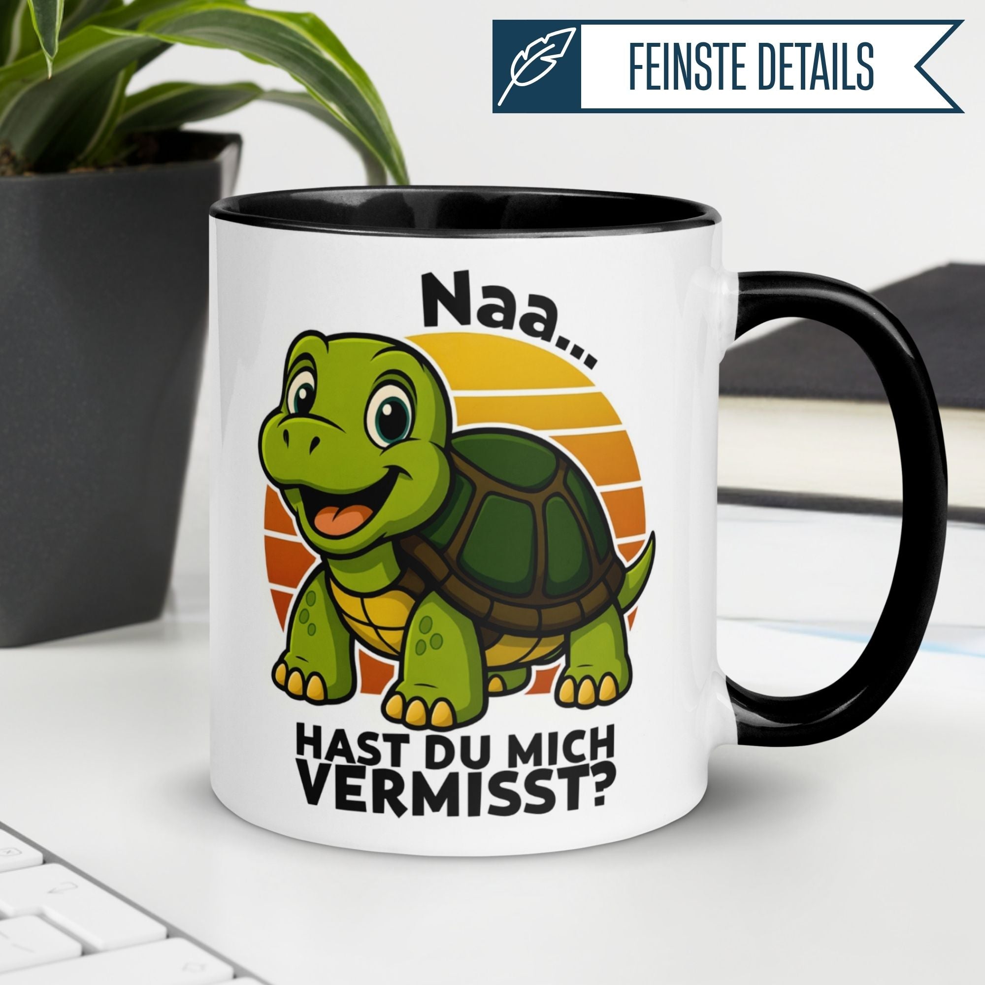 Schildkröte Tasse | Naa - hast du mich vermisst?