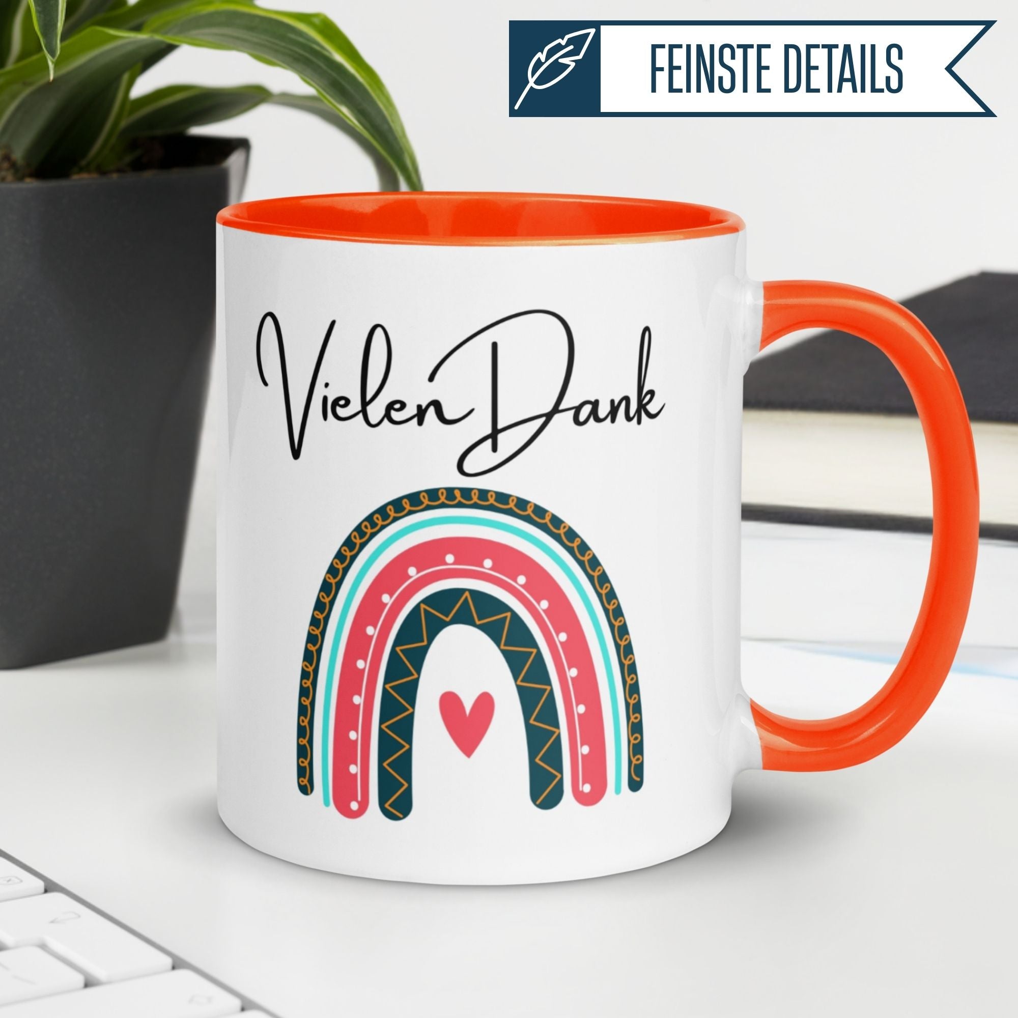 Momentals® Tasse Dankeschön | Herz & Spruch | Vielen Dank