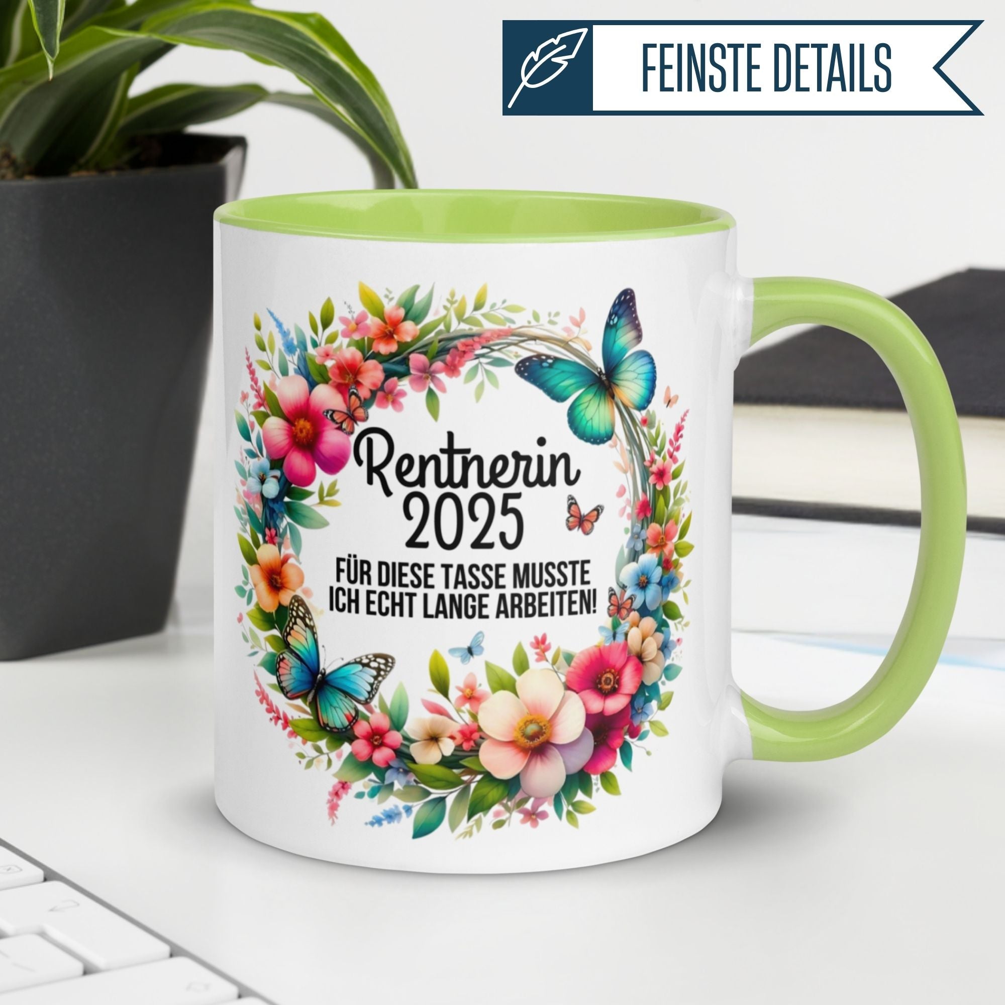 Tasse Rente | Rentnerin & Renteneintritt | Rentnerin 2025 -  Für die Tasse musste ich lange arbeiten