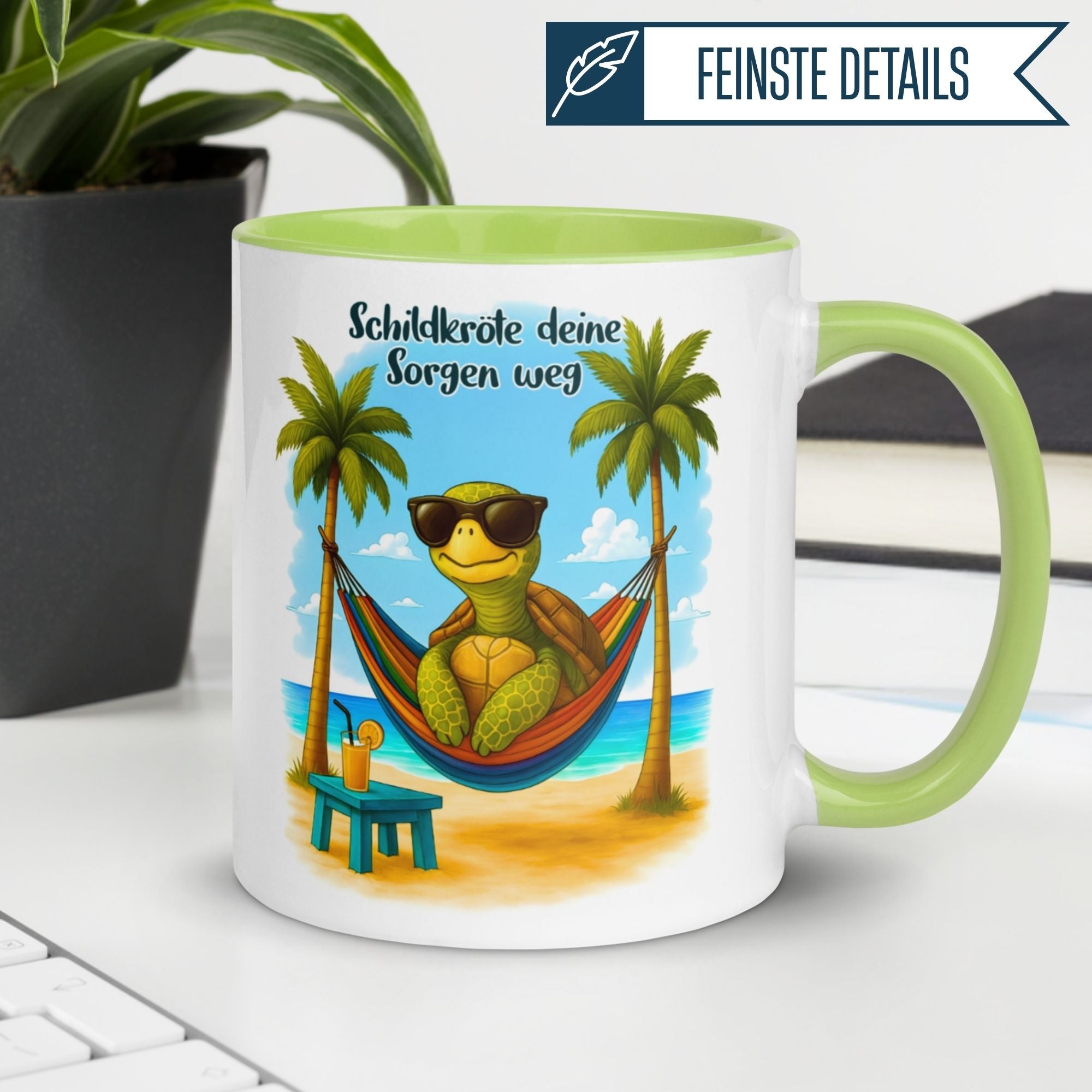 Schildkröte Tasse | Schildkröte deine Sorgen weg