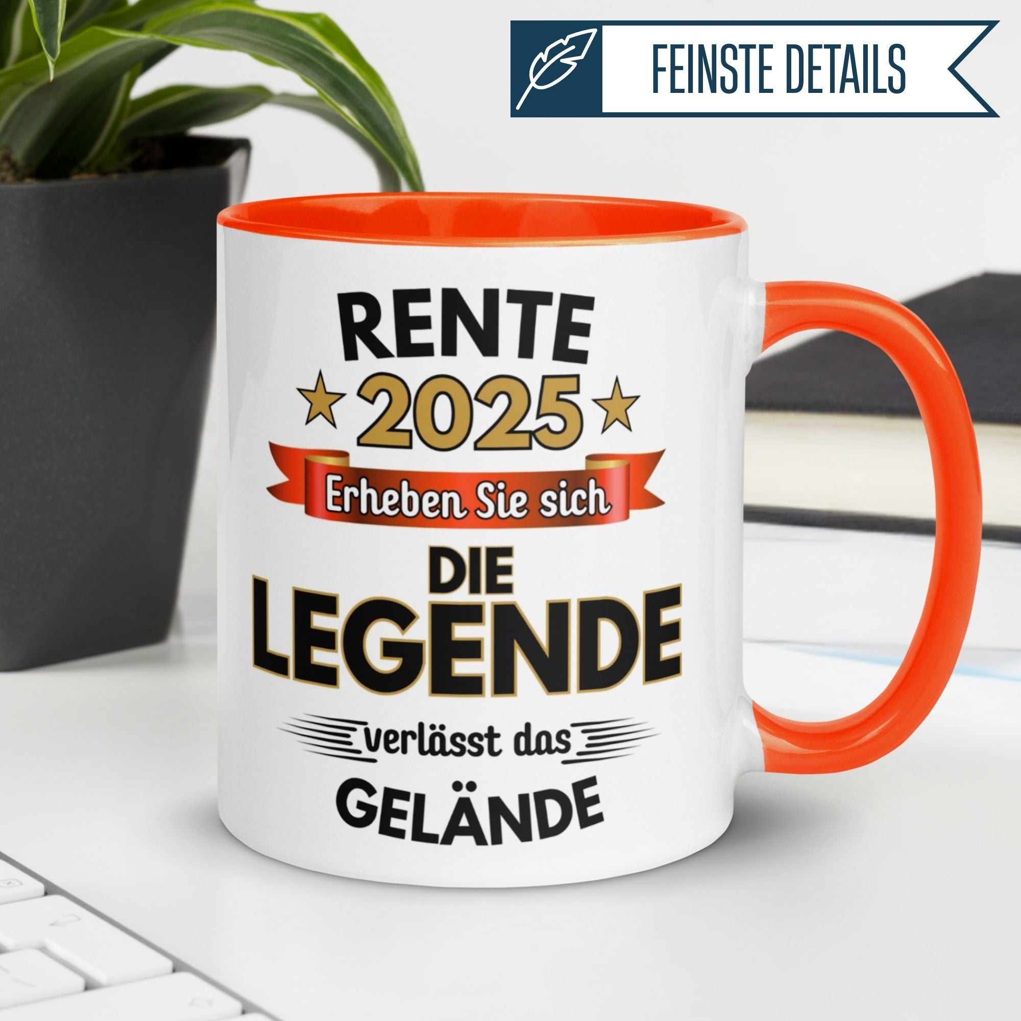 Tasse Rente | Pension & Renteneintritt | Rente 2025 - Die Legende verlässt das Gelände