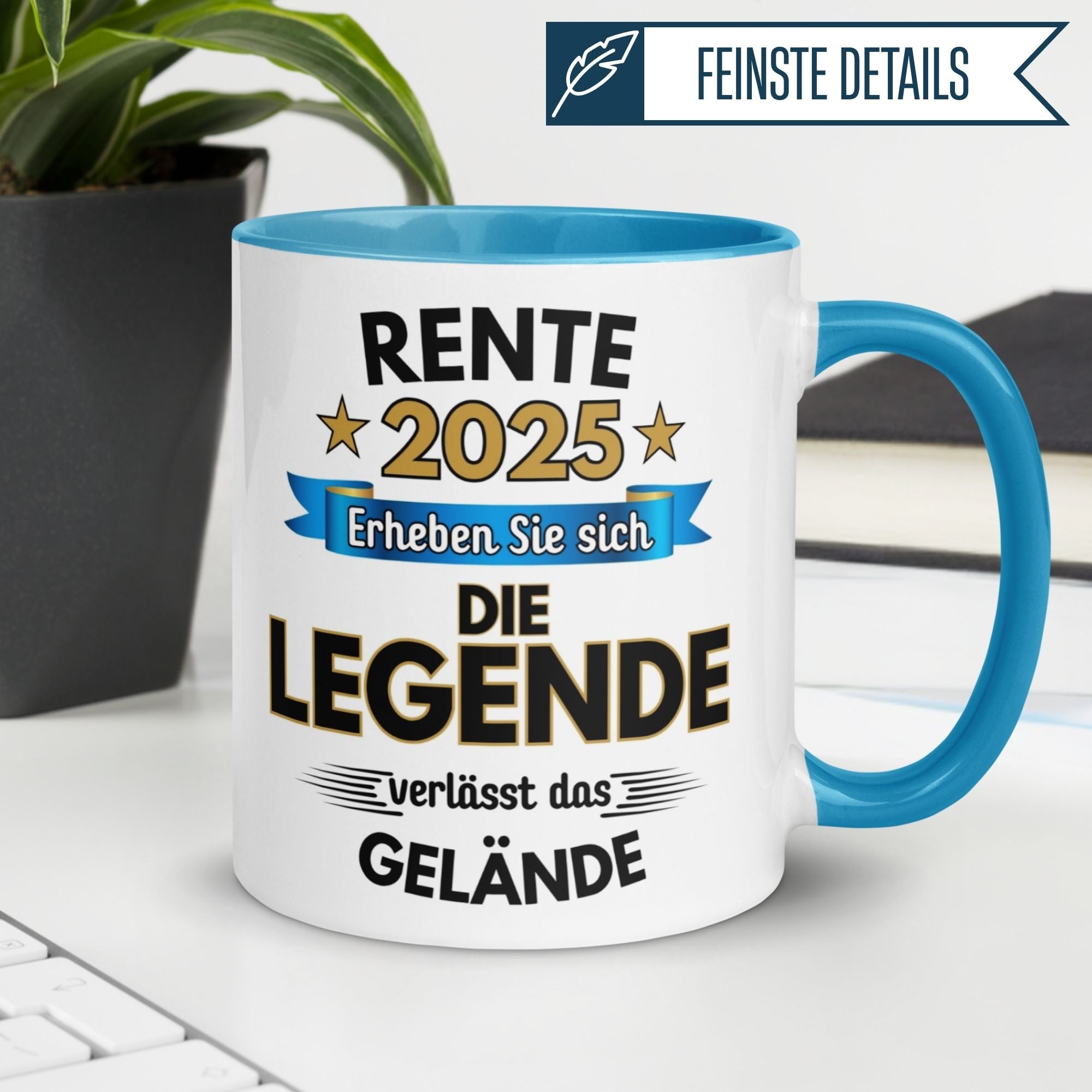 Tasse Rente | Pension & Renteneintritt | Rente 2025 - Die Legende verlässt das Gelände