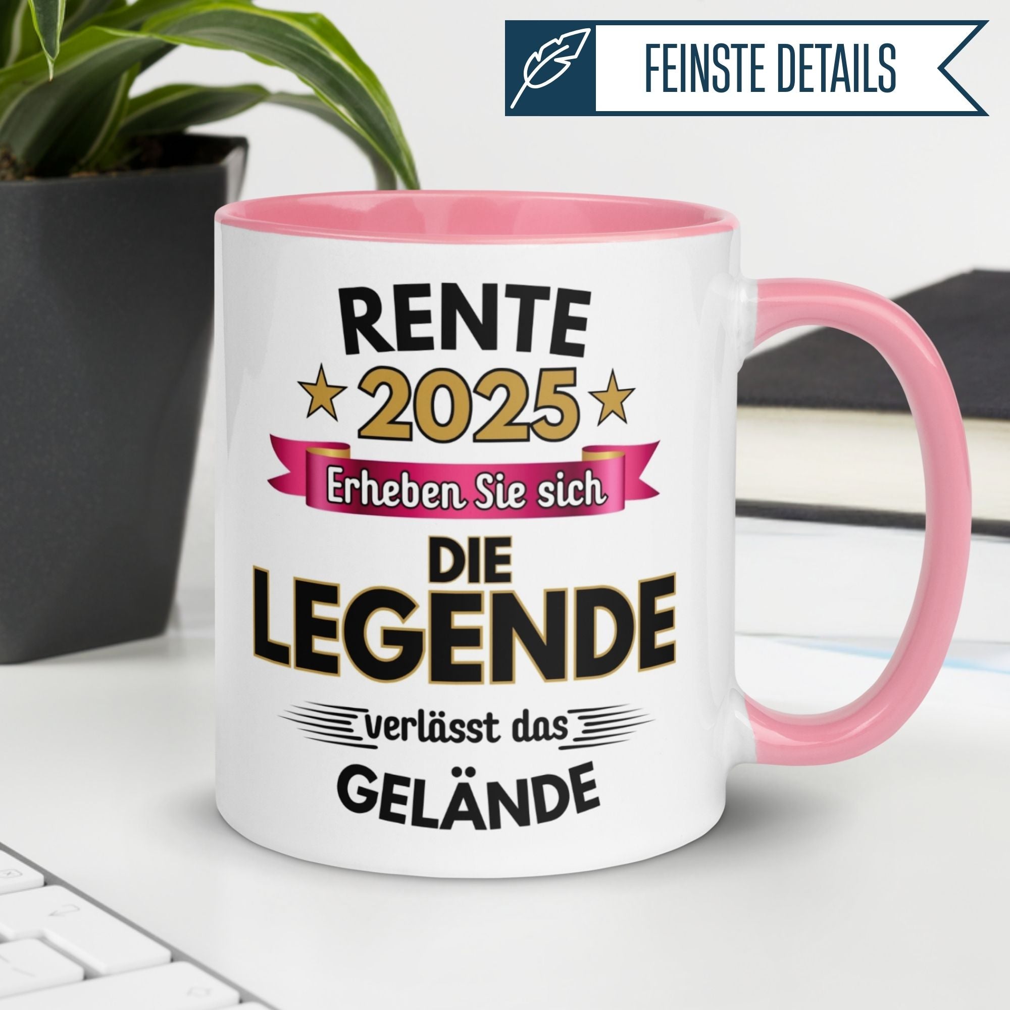 Tasse Rente | Pension & Renteneintritt | Rente 2025 - Die Legende verlässt das Gelände