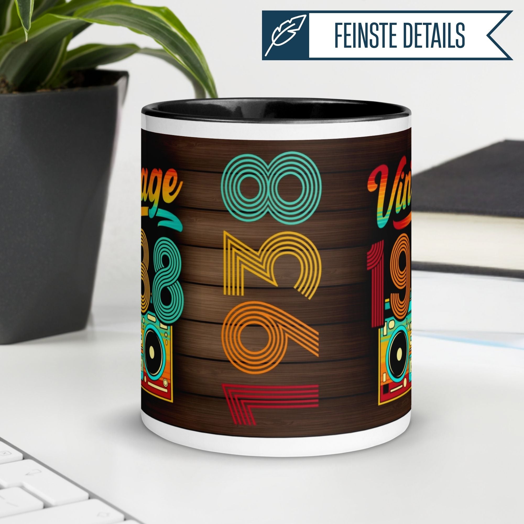 Momentals® Tasse 87. Geburtstag | Retro & Zahl | Vintage 1938