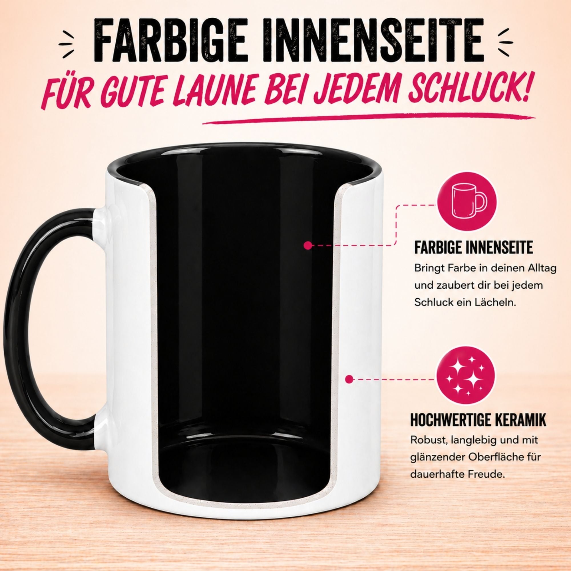 Tasse Kollegin – „Offiziell Zertifizierter 5 Sterne Kollegin“ – Geschenk zum Abschied
