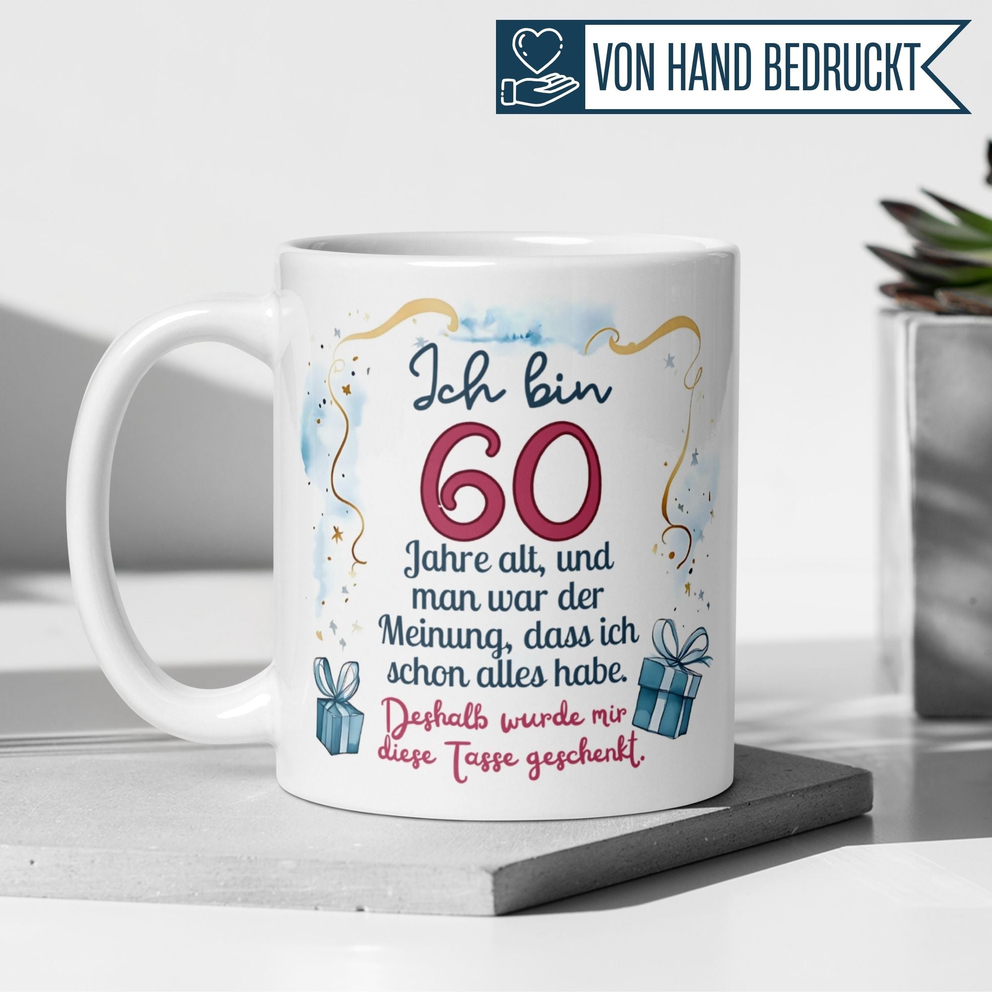 Momentals® Tasse 60. Geburtstag | Humorvoll & Spruch | Man war der Meinung ich hab schon alles • Momentals