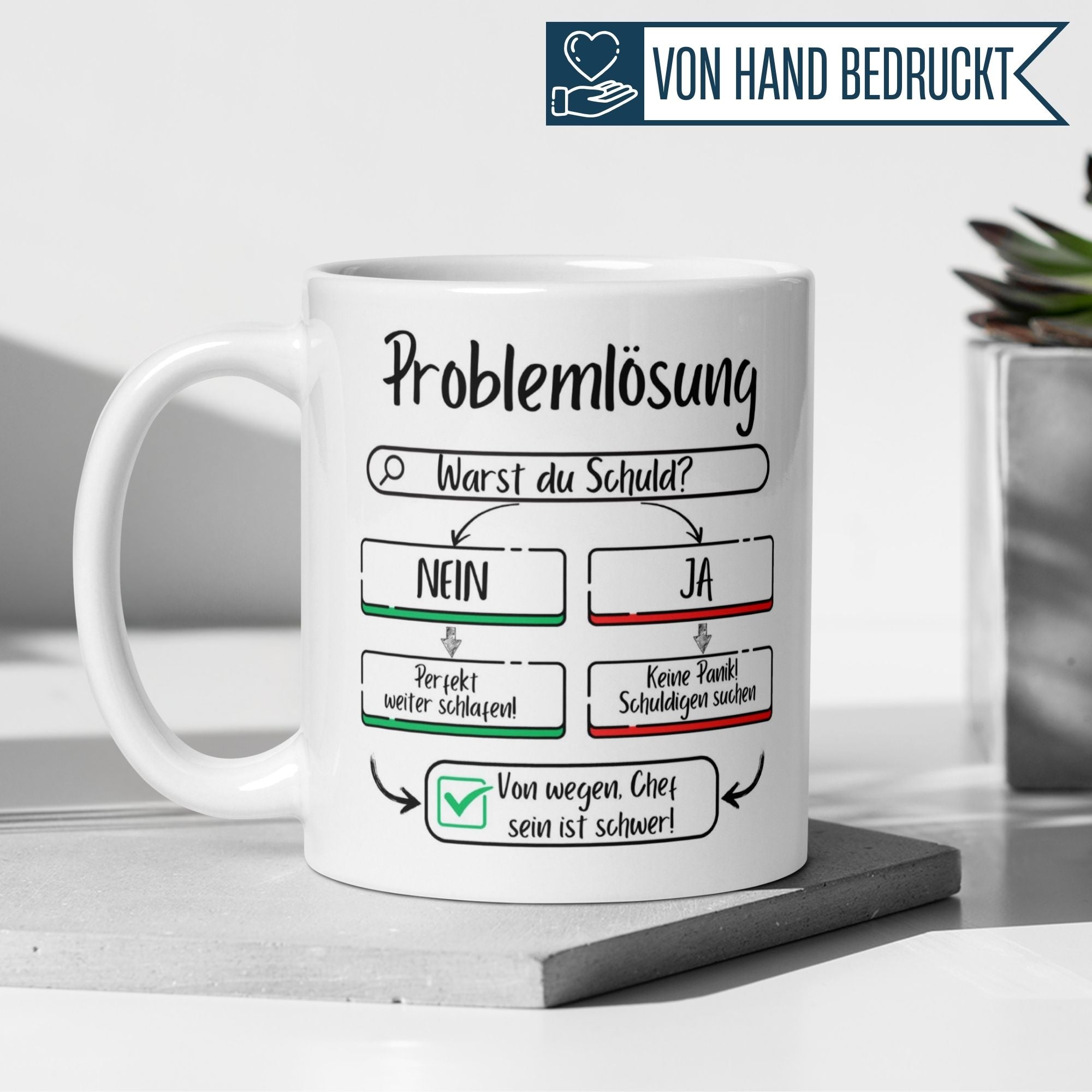 Momentals® Tasse Chef | Problemlösung & Flowchart | Von wegen Chef sein ist schwer