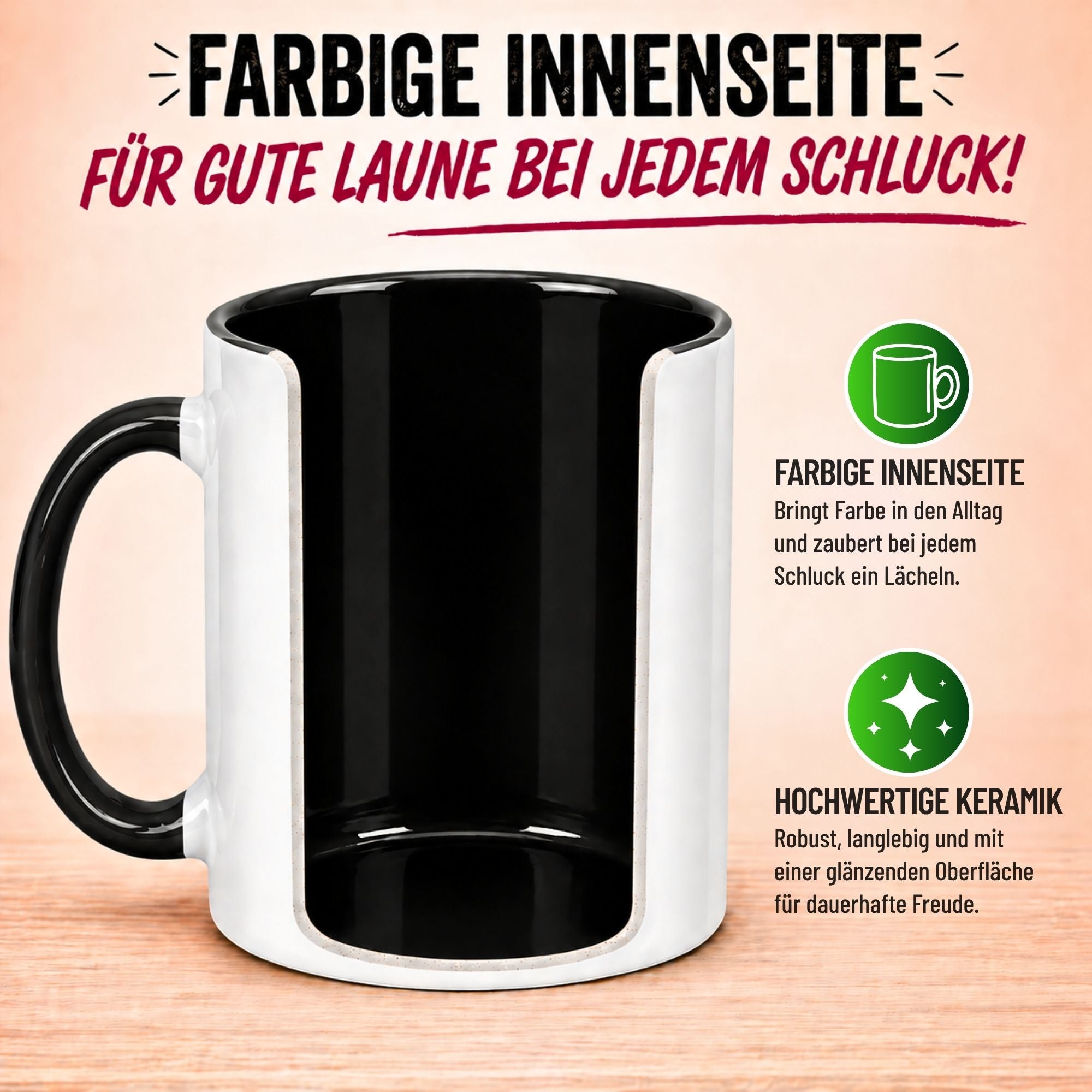 Tasse Abschied – „Endlich bist du weg - Alles Gute“ – Abschiedsgeschenk für Kollegen