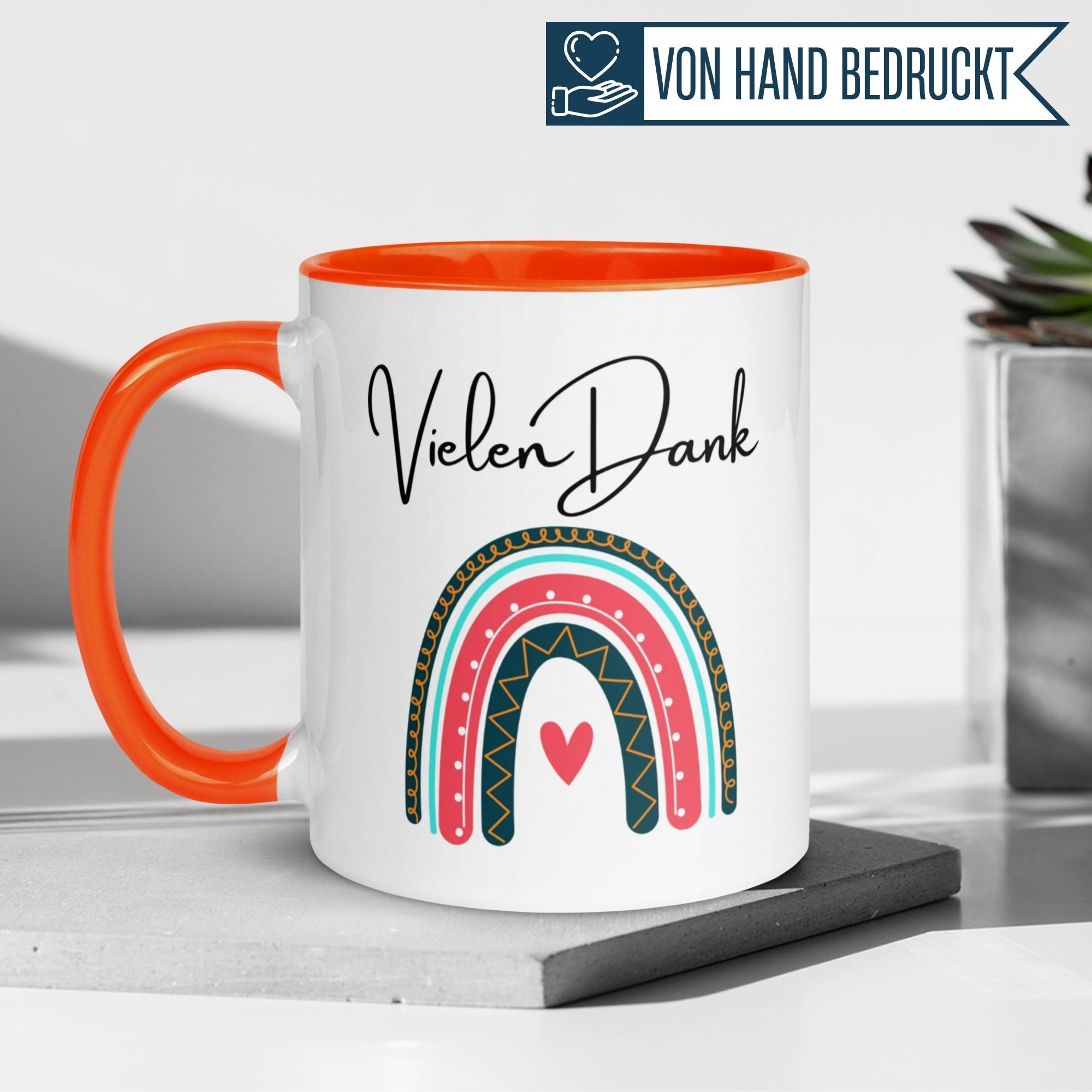 Momentals® Tasse Dankeschön | Herz & Spruch | Vielen Dank