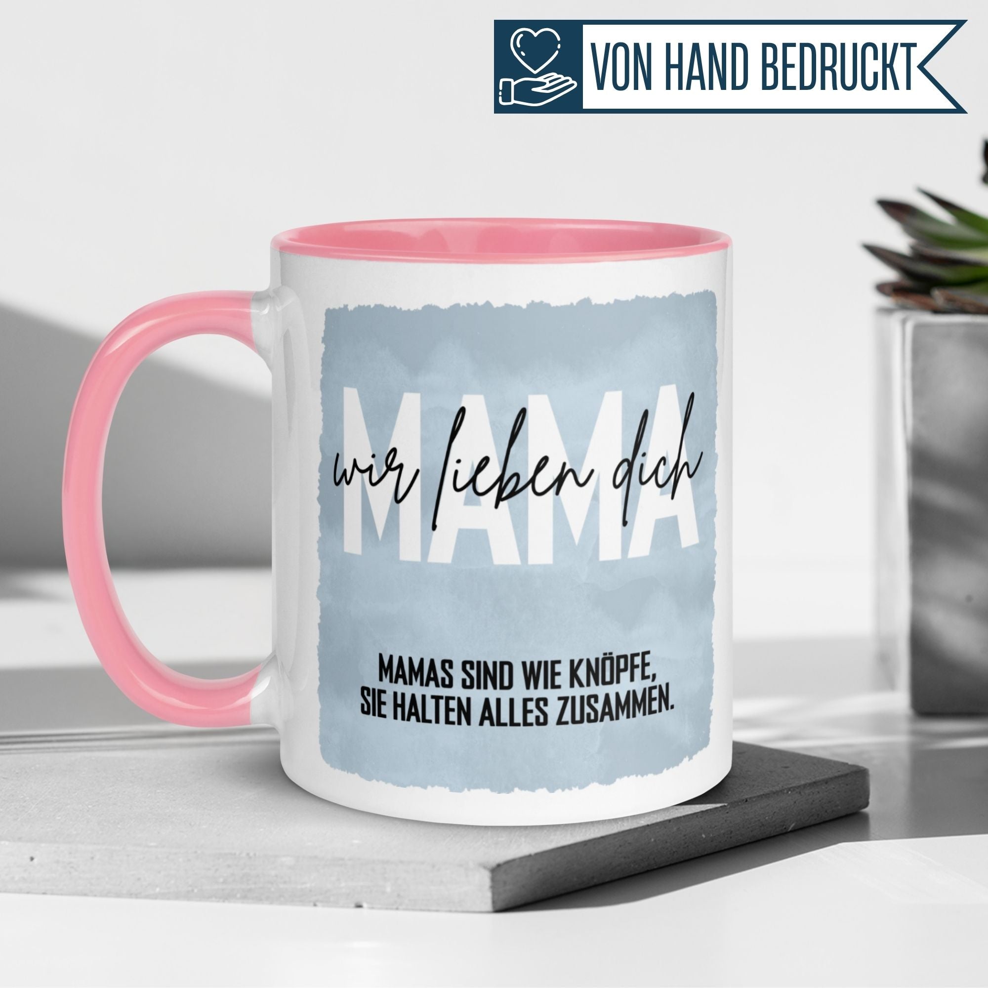 Tasse Mama – „Wir lieben Dich“ – Beste Mama Geschenk Becher Weihnachten/Geburtstag