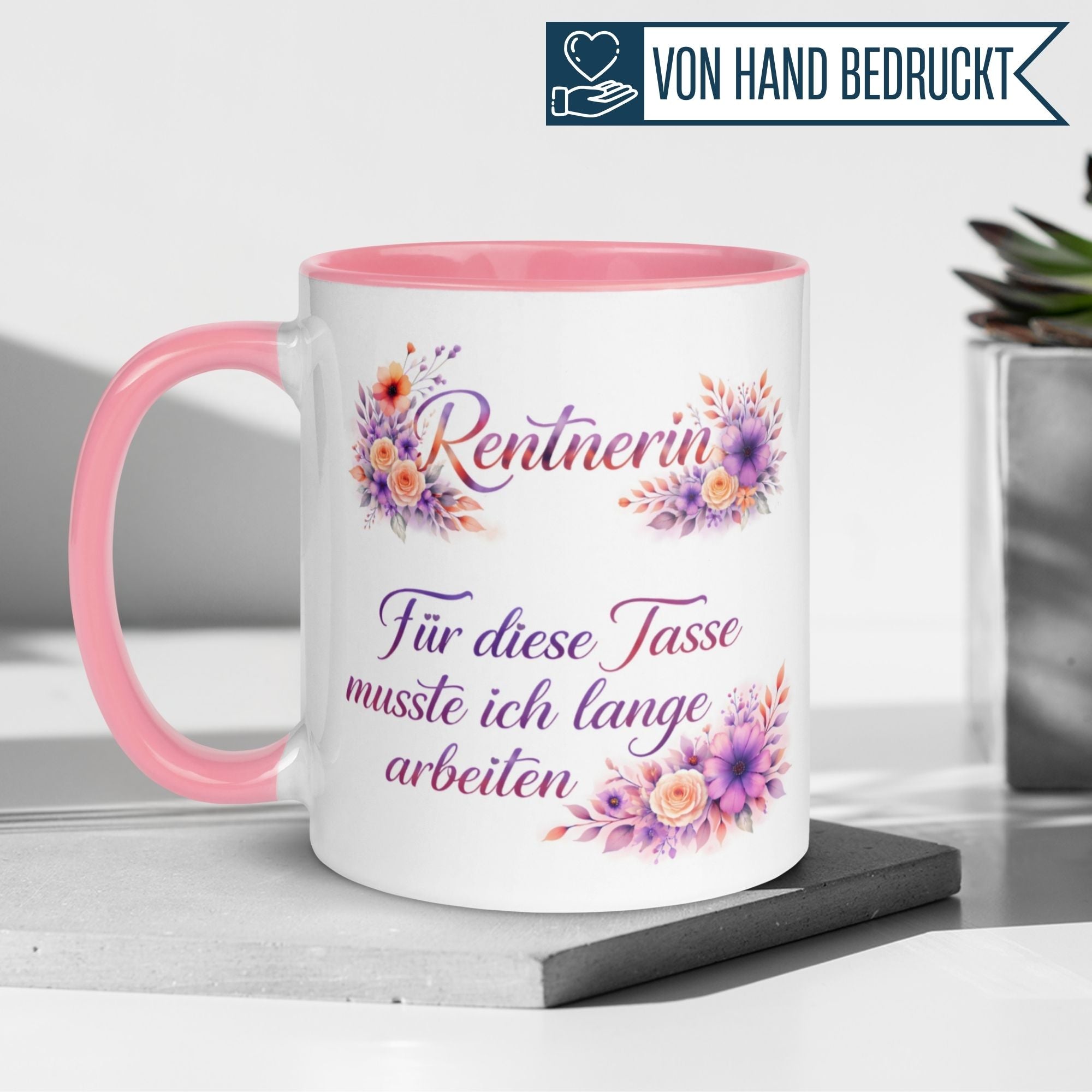 Rentnerin Tasse | Rentnerin - Für diese Tasse musste ich lange arbeiten