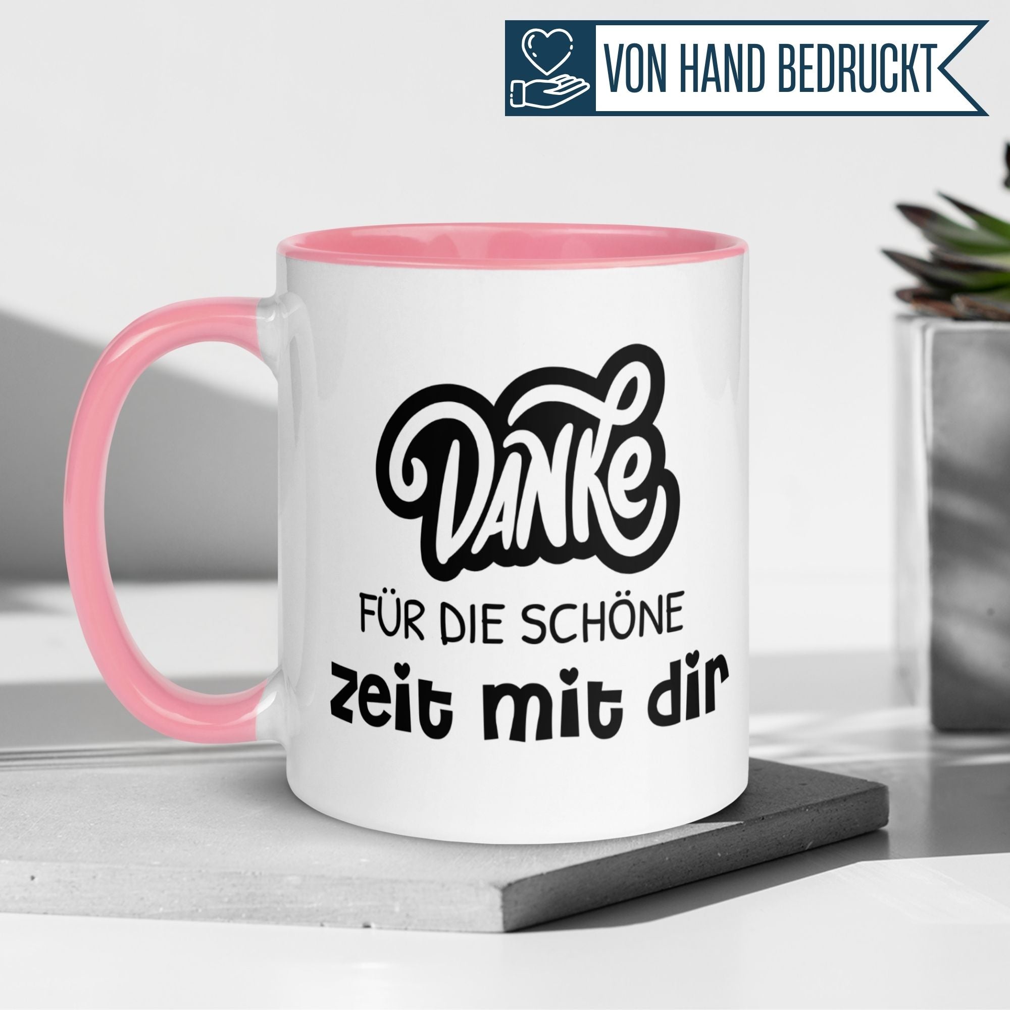 Momentals® Tasse Danke | Dankeschön & Wertschätzung | Danke für die Zeit mit dir