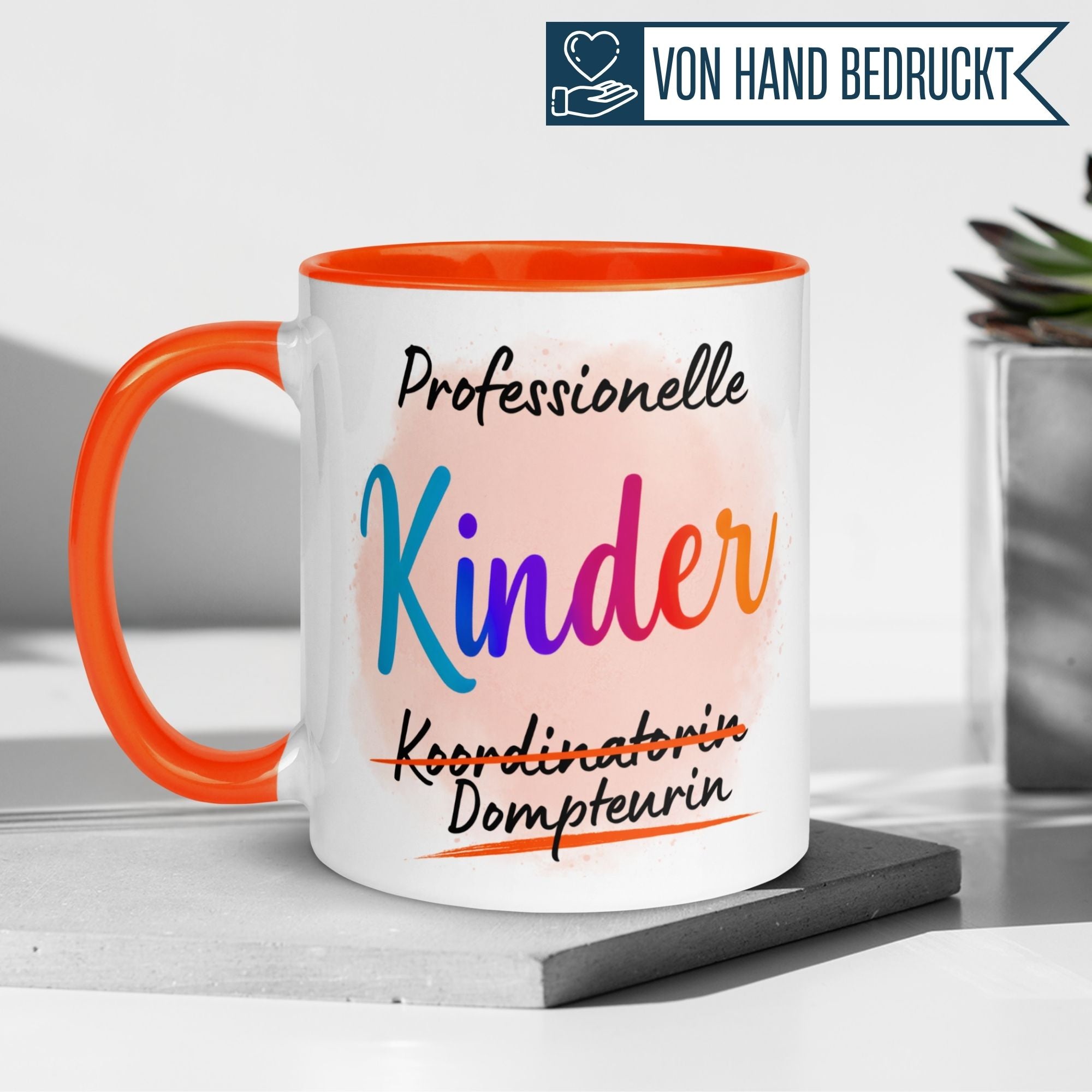 Tasse Mama – „Professionelle Kinder Dompteurin“ – Beste Mama Geschenk Becher