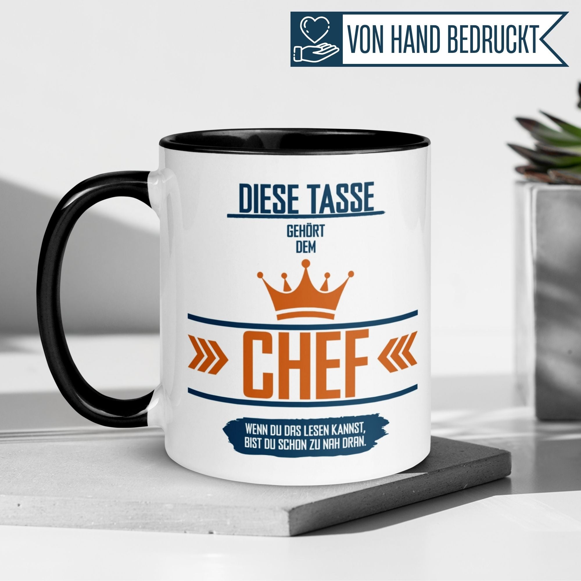 Tasse Chef – „Diese Tasse gehört dem Chef“ – Geschenk Bester Chef