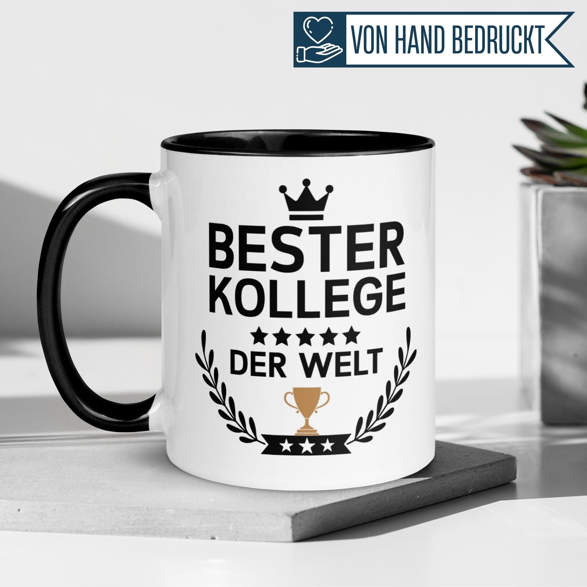 Momentals® Tasse Kollege | Pokal & Spruch | Bester Kollege der Welt