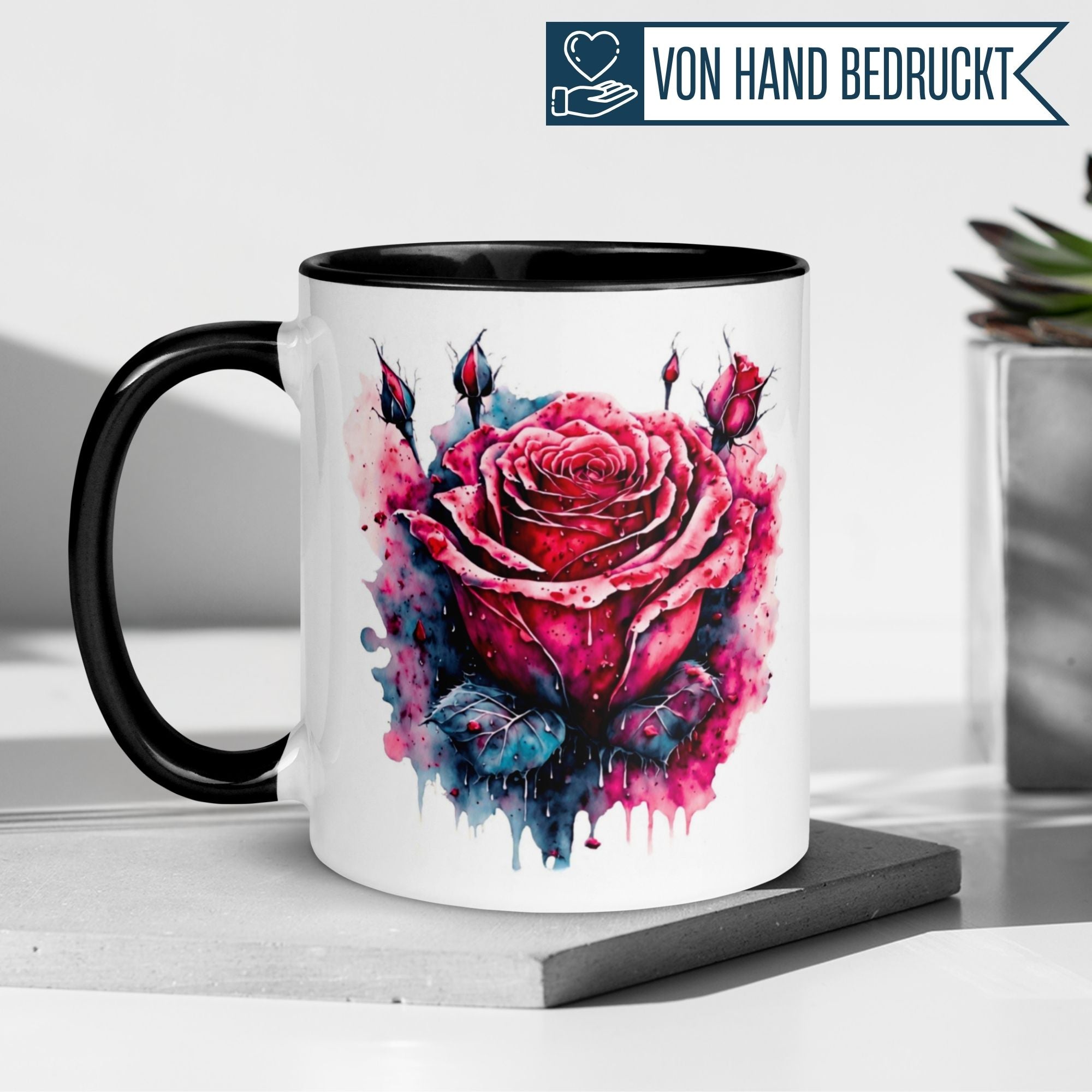 Momentals® Tasse Liebe | Amour & Rose | Sprache der Liebe
