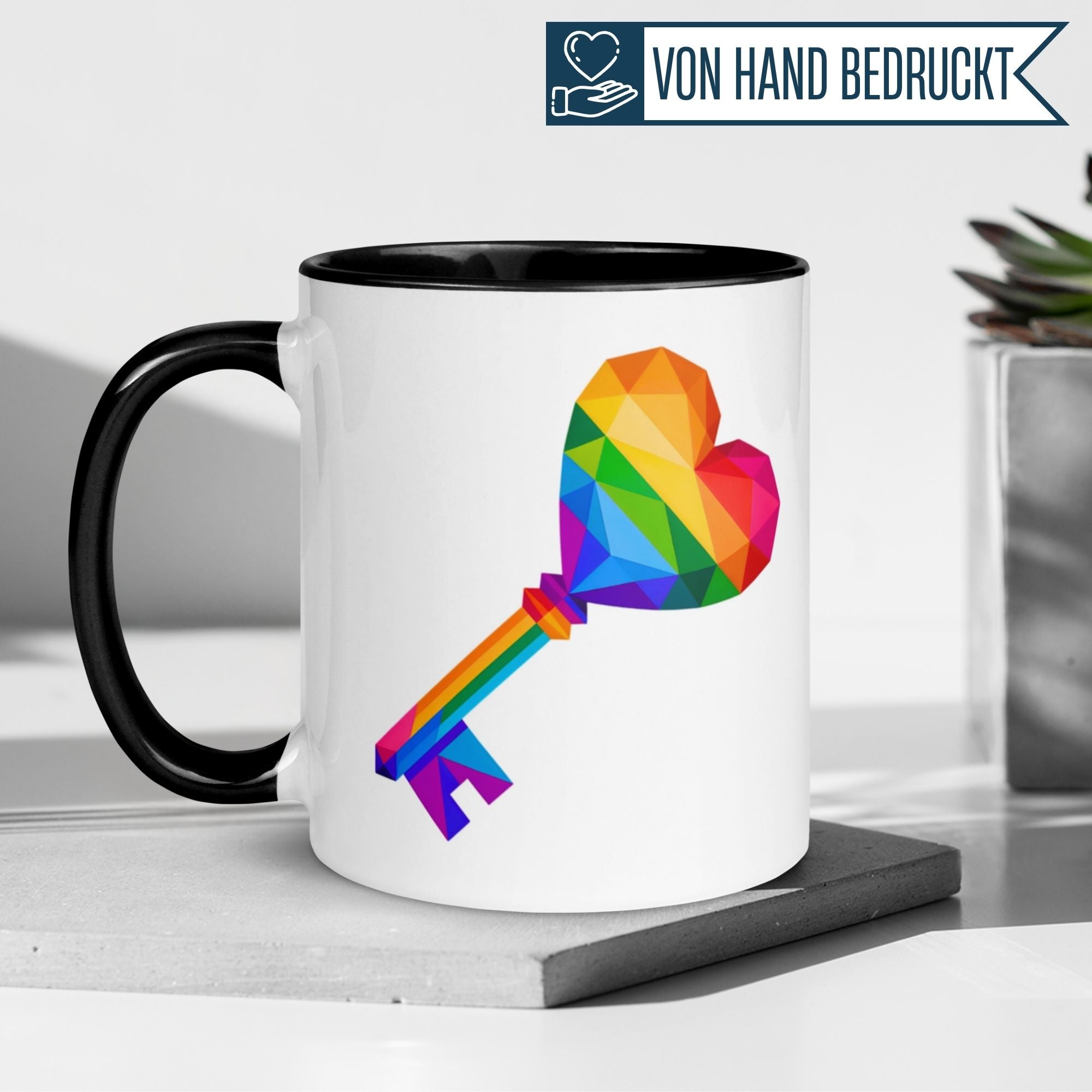 Momentals® Tasse Liebe | Schlüssel & Herz | Du bist der Schlüssel zu meinem Herzen
