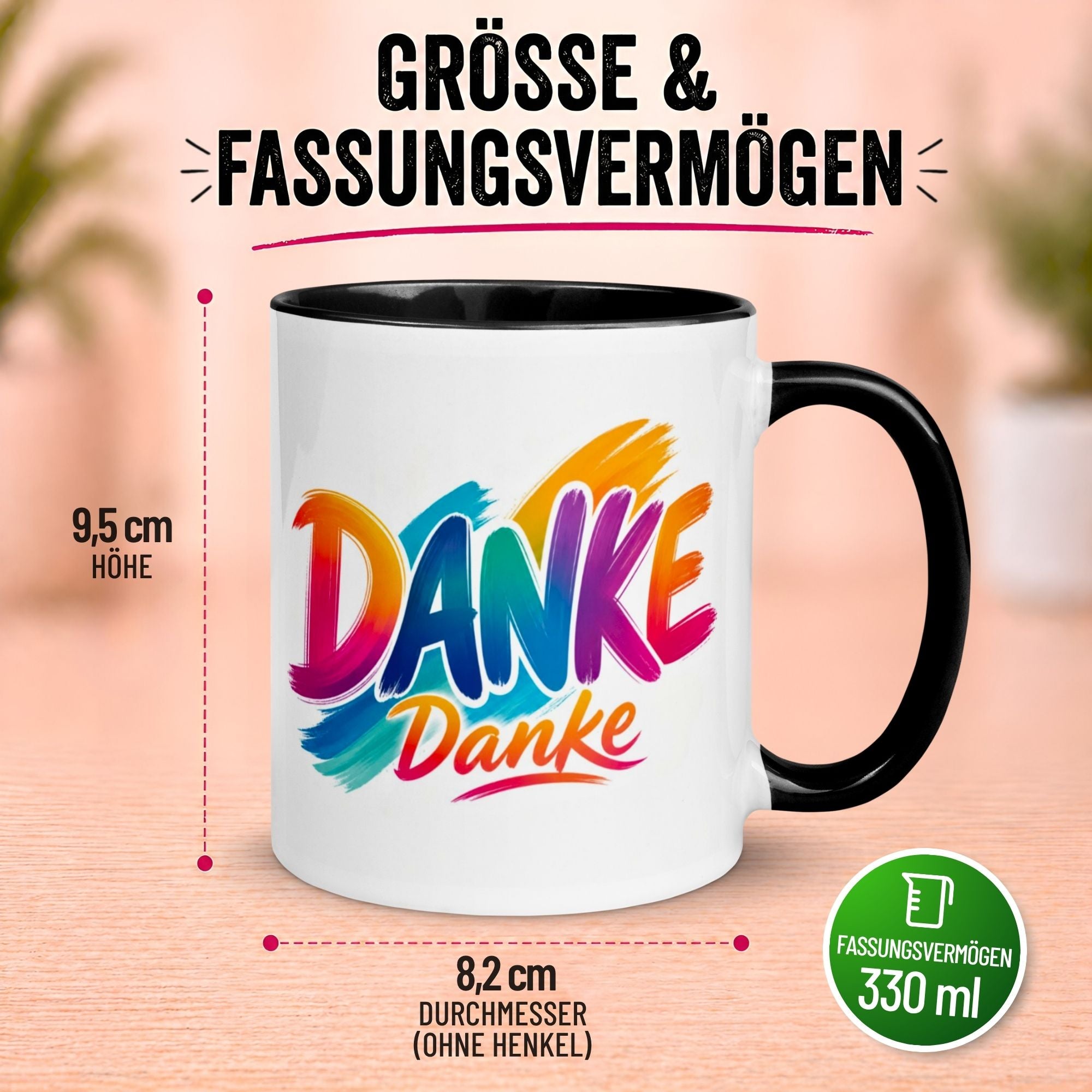 Tasse Danke – „Ein großes DANKE“ – Dankeschön Geschenke Team/Kollegen/Kollegin