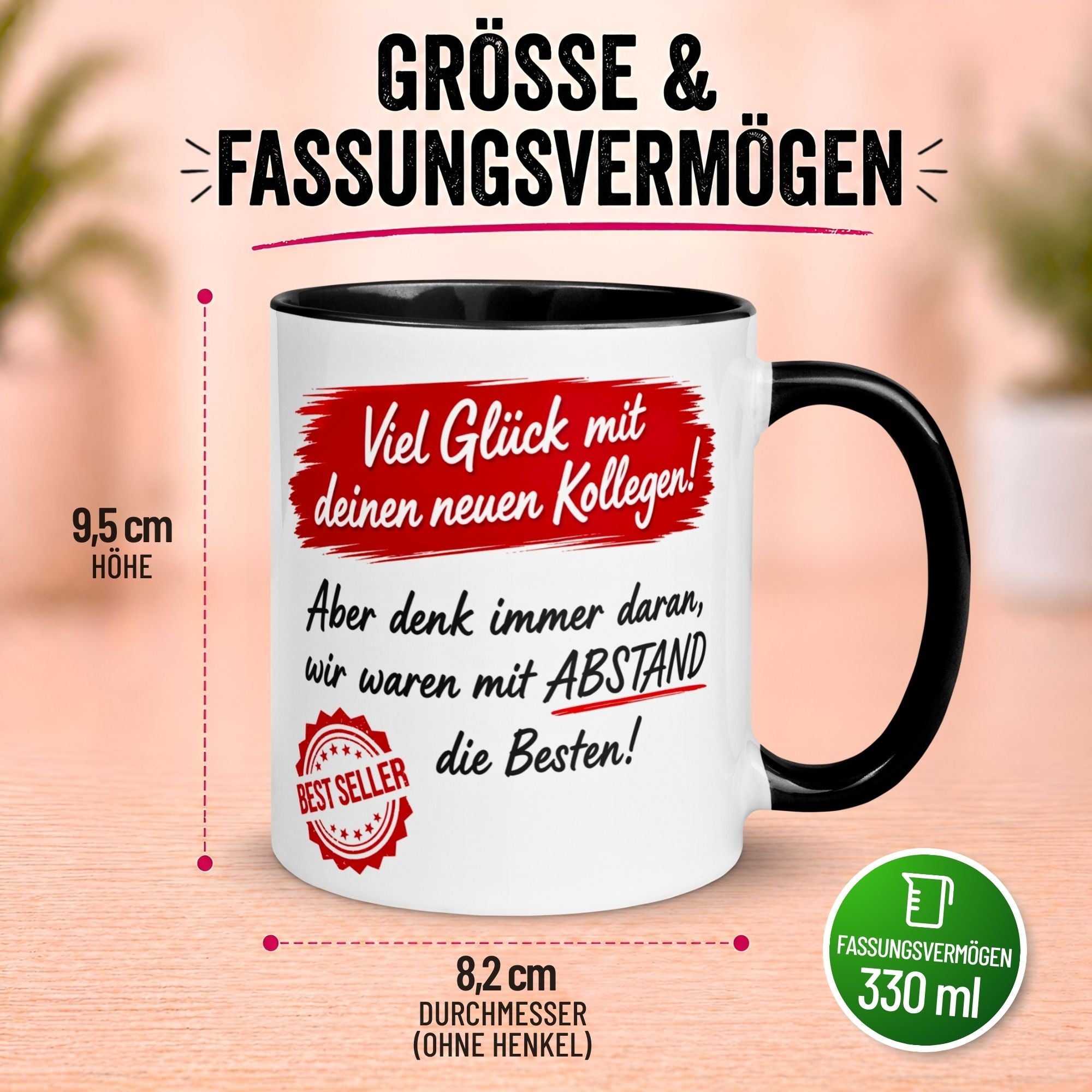 Tasse Abschied – „Wir waren mit Abstand die Besten“ – Abschiedsgeschenk Kollegen