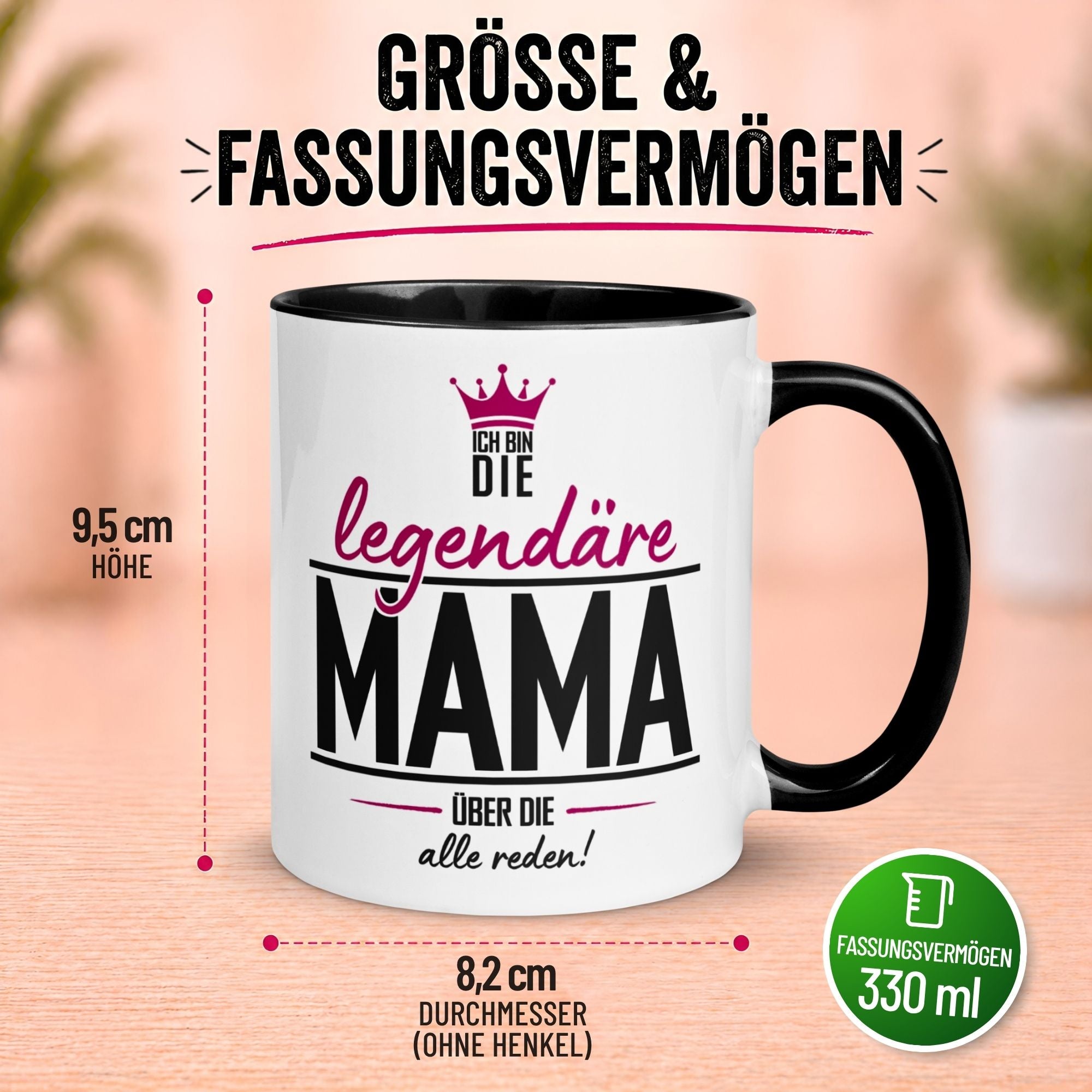 Tasse Mama – „Ich bin die legendäre“ – Beste Mama Geschenk Becher zum Muttertag