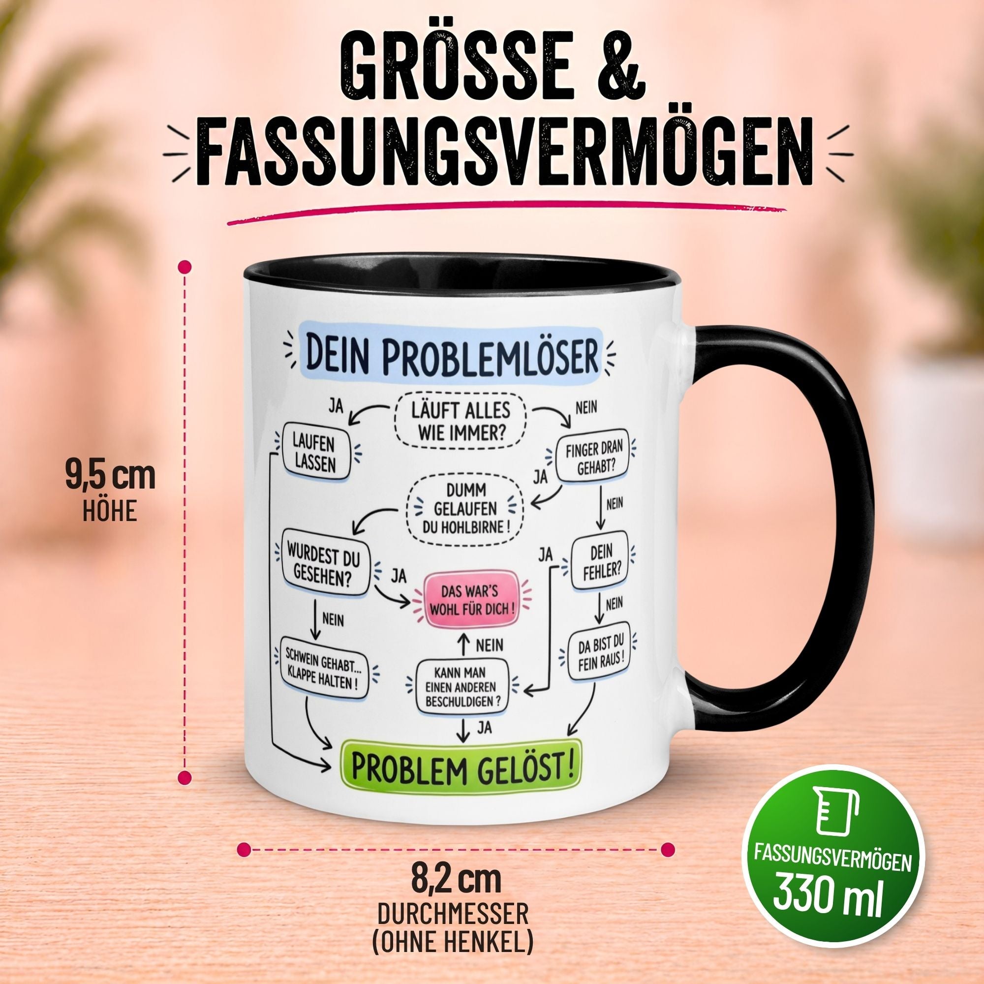 Tasse Kollege – „Dein Problemlöser“ – Büro Geschenk Bester Kollege