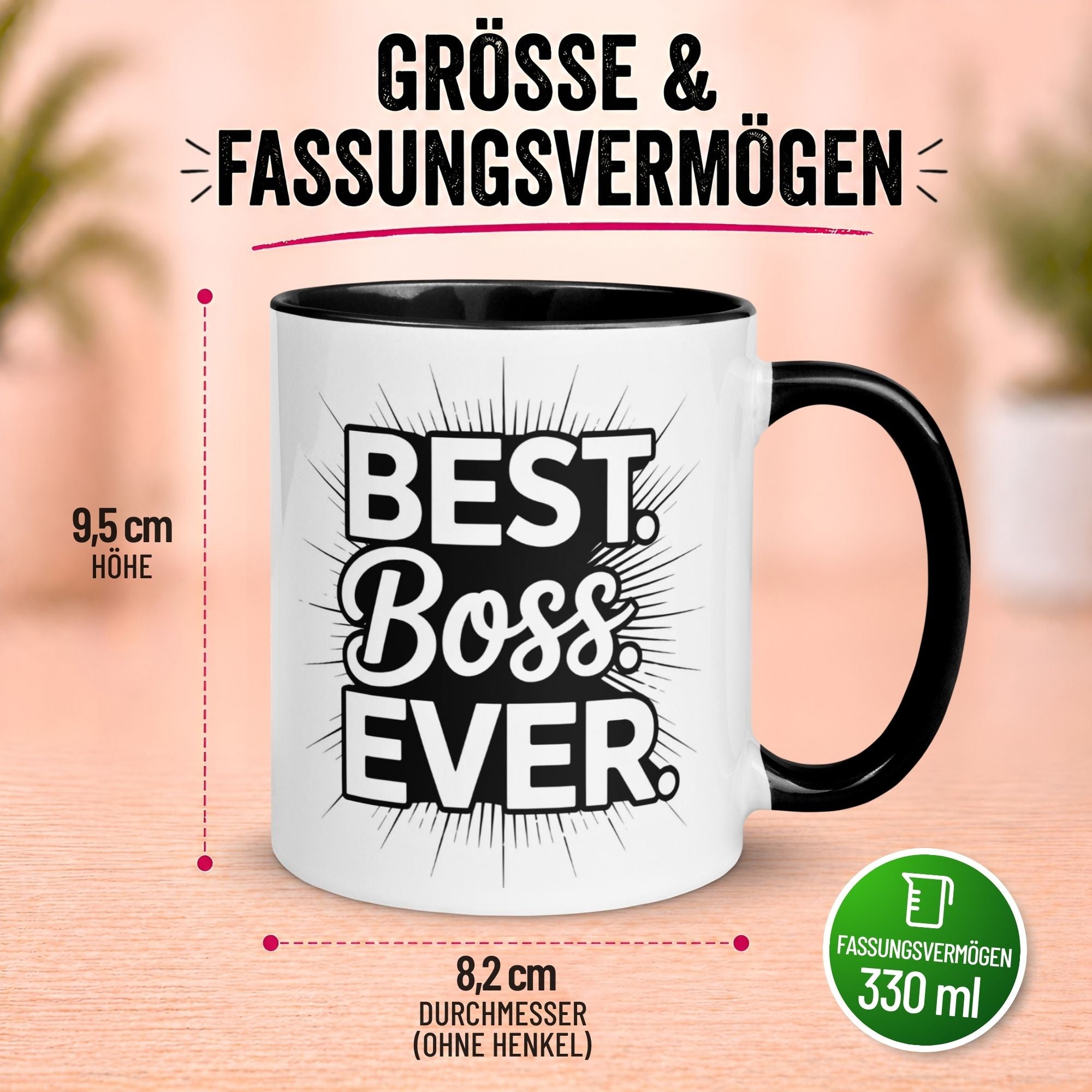 Tasse Chef – „Best Boss Ever“ – Geschenk Becher Bester Chef