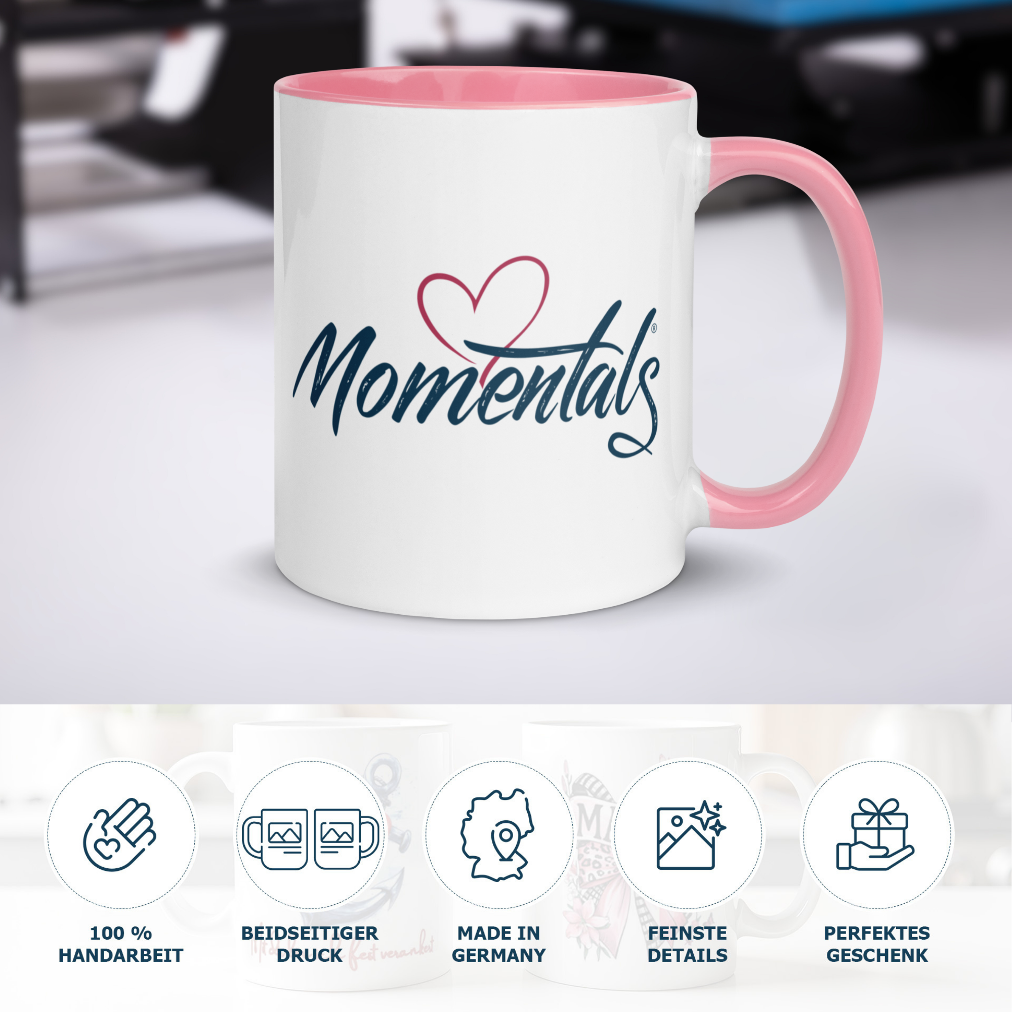 Momentals® Tasse 59. Geburtstag | Blumen & Spruch | Ausstrahlung - Unschlagbar seit 59 Jahren