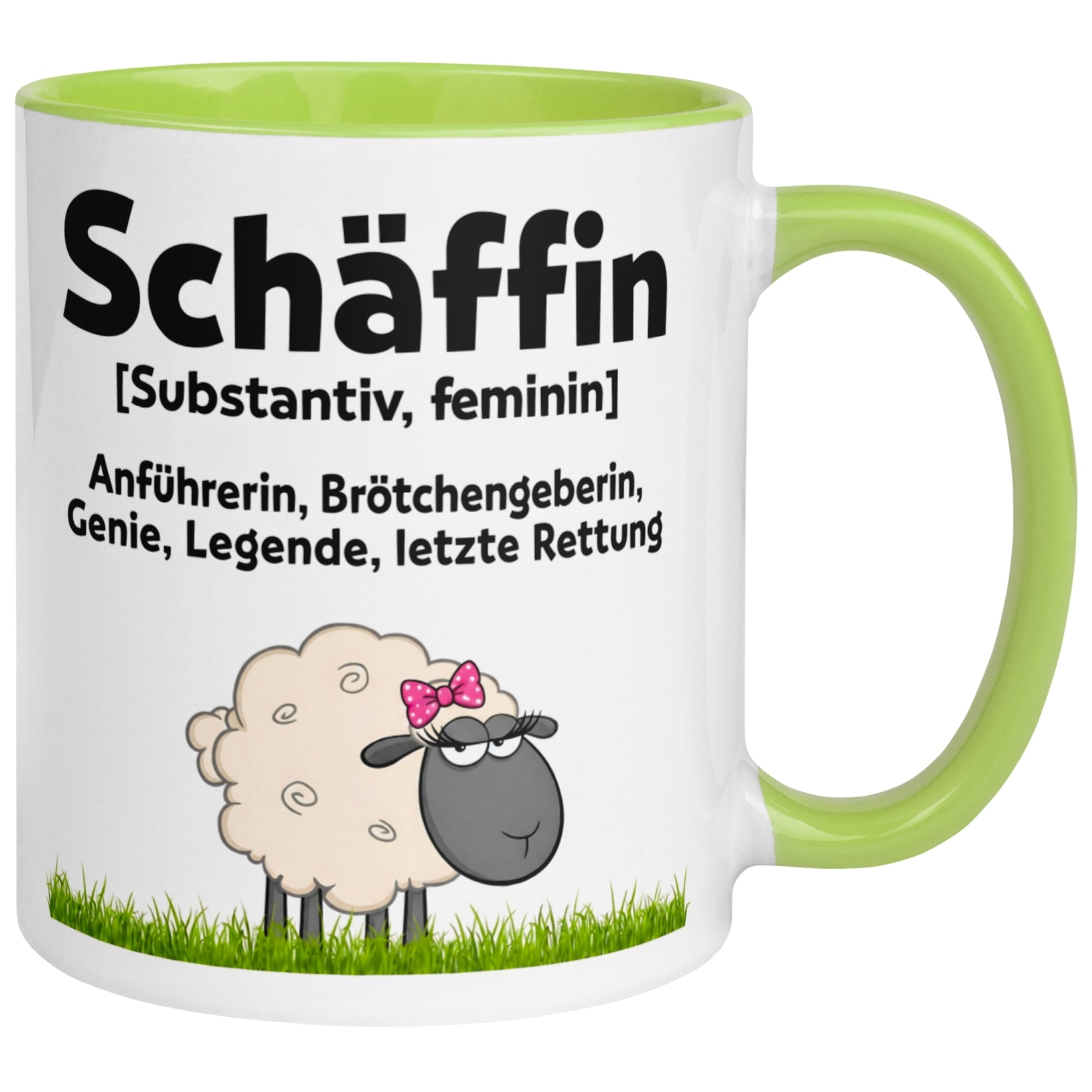 Tasse Chefin – „Schäffin - Substantiv Feminin“ – Geschenk Beste Chefin