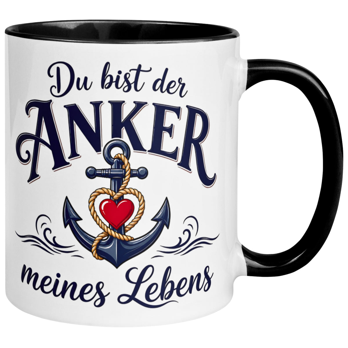 Tasse Liebe – „Anker meines Lebens“ – Ich liebe Dich Geschenk Partner Valentinstag