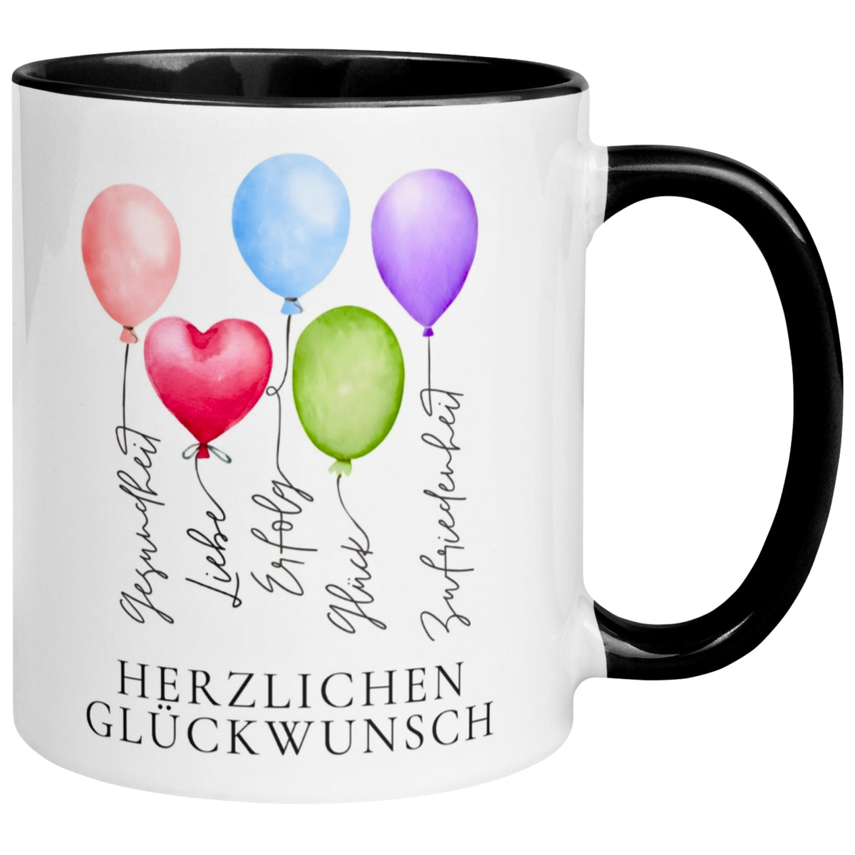 Tasse Geburtstag – „Gesundheit Liebe Erfolg“ – Geburtstagsgeschenk Mann Frau