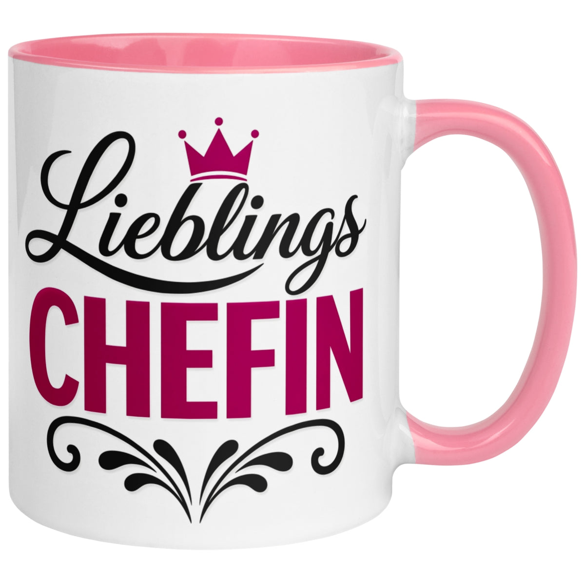 Tasse Chefin – „Lieblingschefin mit Herz“ – Geschenk Becher Beste Chefin