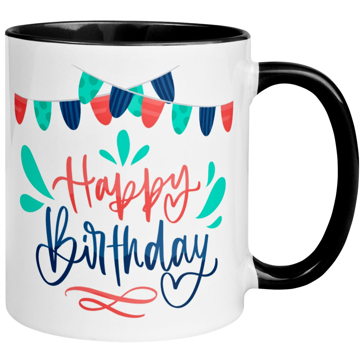Tasse Geburtstag – „Happy Birthday - Girlanden“ – Geburtstagstasse Mann Frau