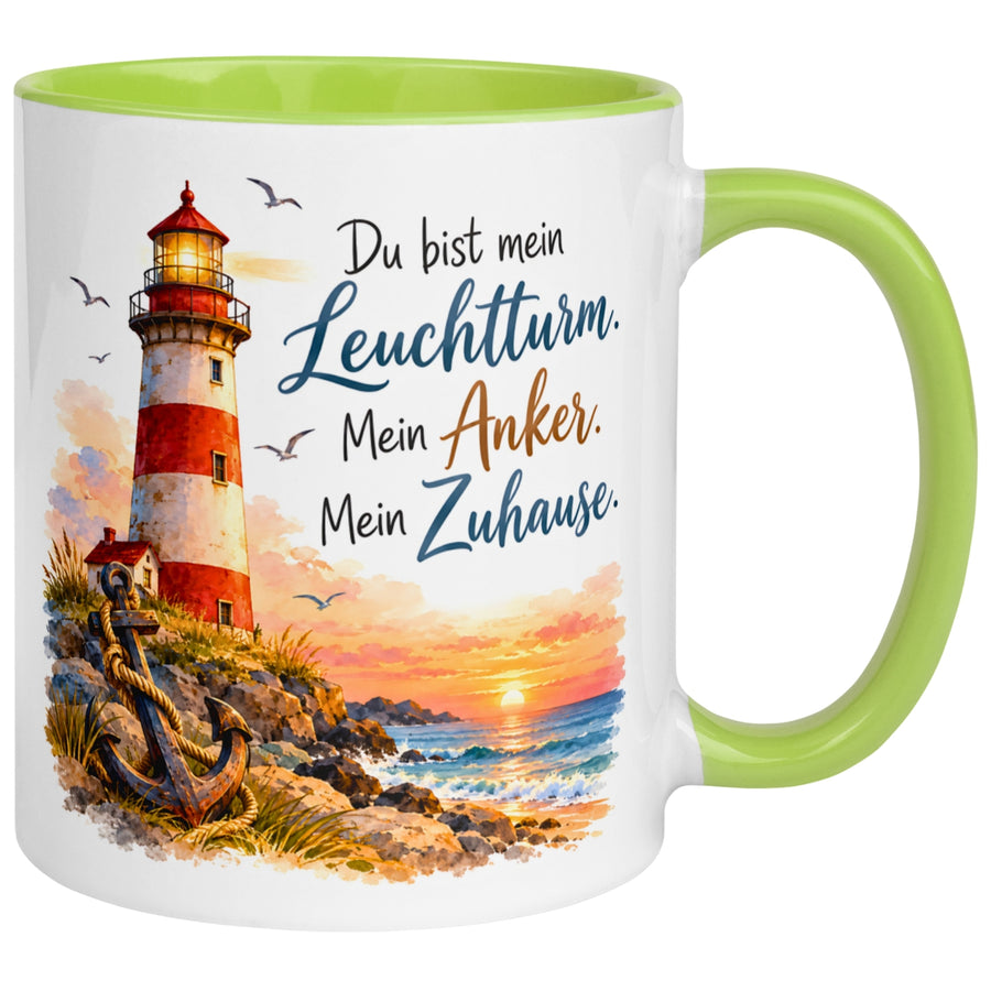 Tasse Liebe – „Leuchtturm“ – Ich liebe Dich Geschenk Partner Jahrestag Valentinstag