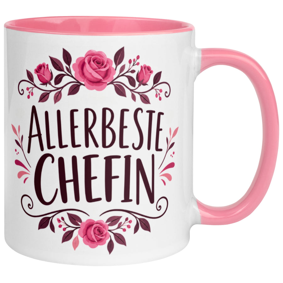 Tasse Chefin – „Allerbeste Chefin“ – Geschenk Beste Chefin