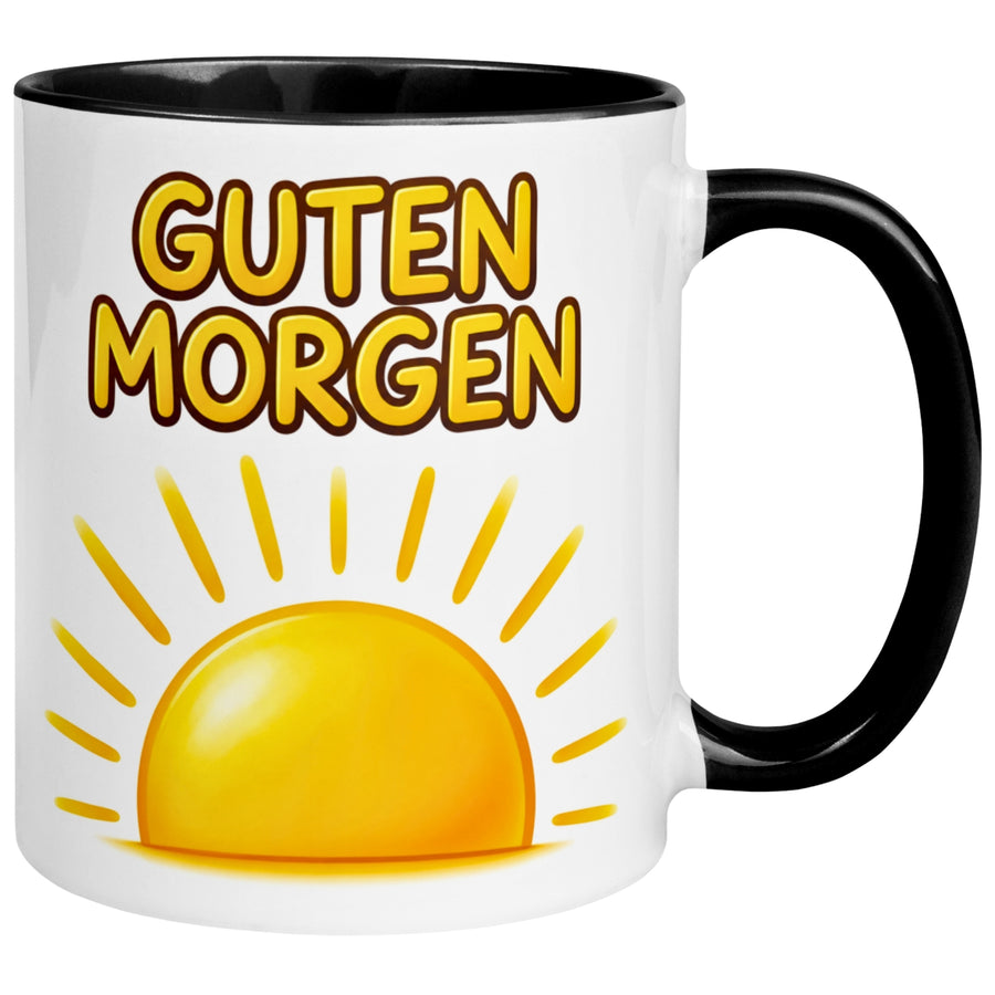 Tasse Guten Morgen – „Sonnenaufgang mit Sonnenschein“ – Morgenmuffel Geschenk