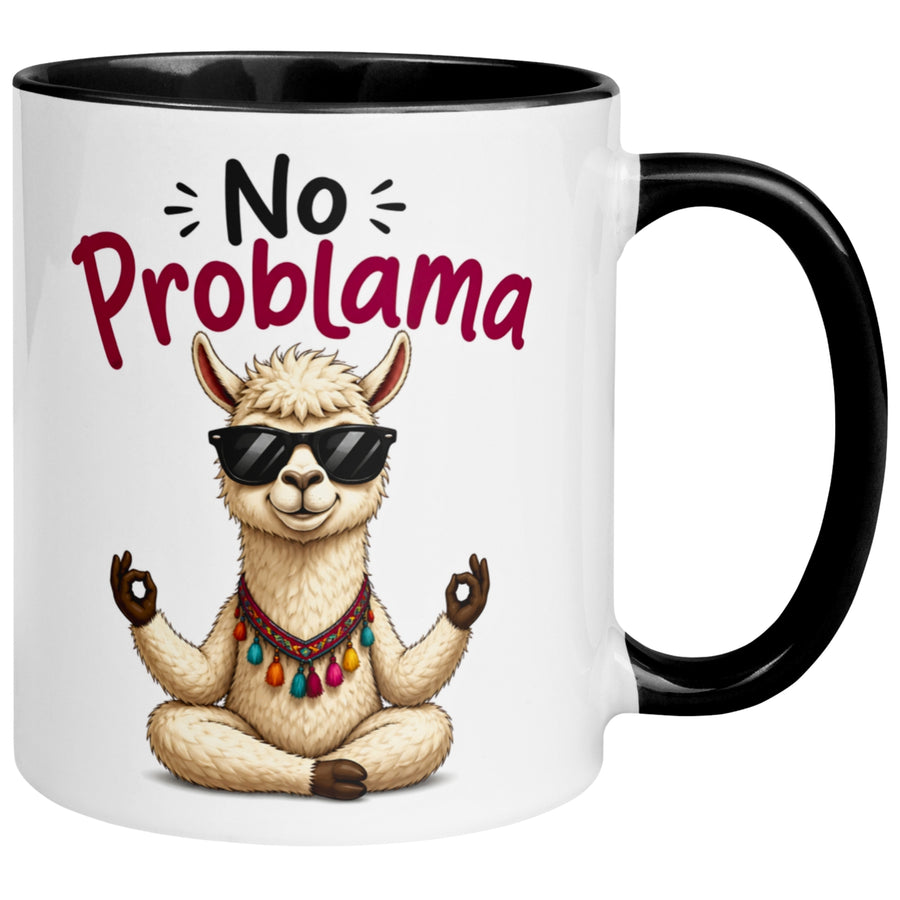 Tasse Lama – „NO PROBLAMA“ – lustiger Lama Geschenk Becher