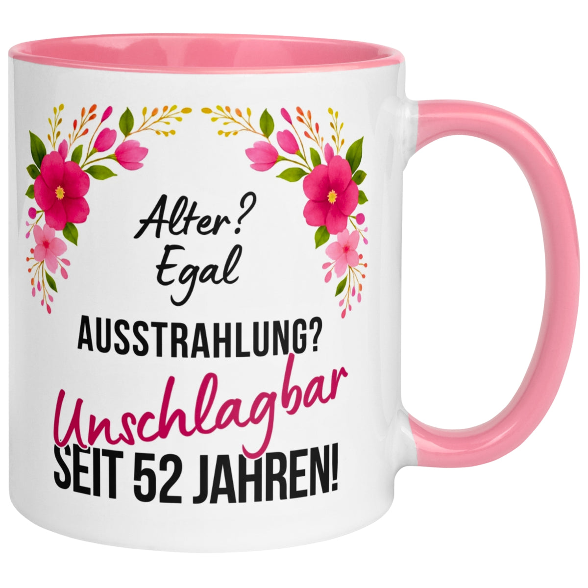 Tasse 52. Geburtstag Frau – „Ausstrahlung Unschlagbar seit 52 Jahren“ – Geschenk zum Geburtstag Frauen
