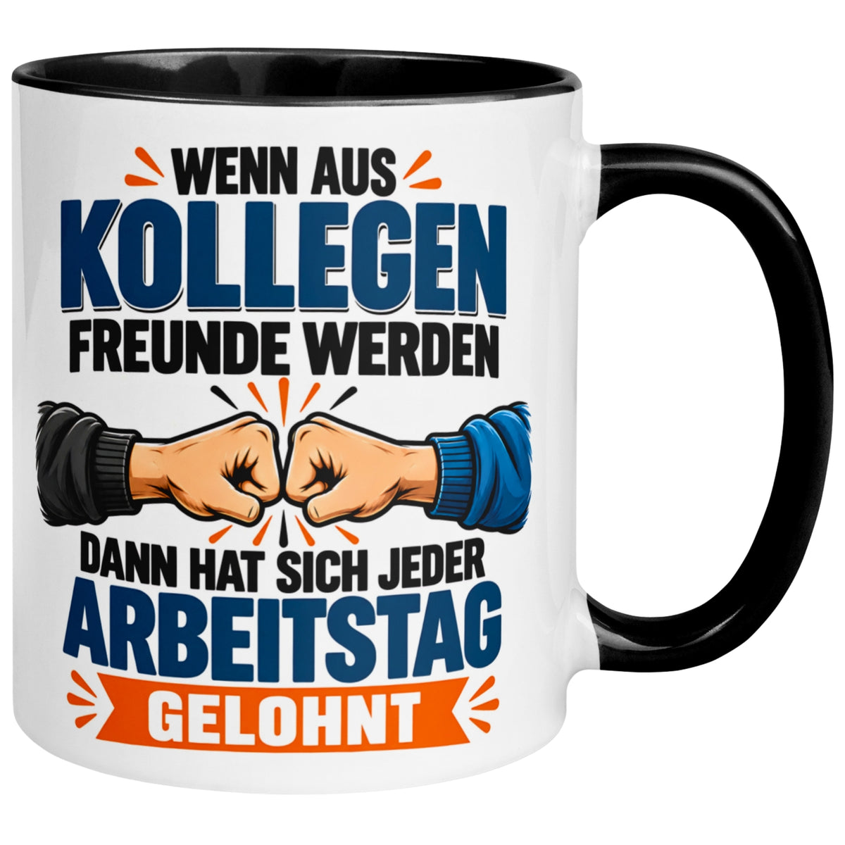Tasse Kollege – „Wenn aus Kollegen Freunde werden“ – Geschenk Bester Arbeitskollege