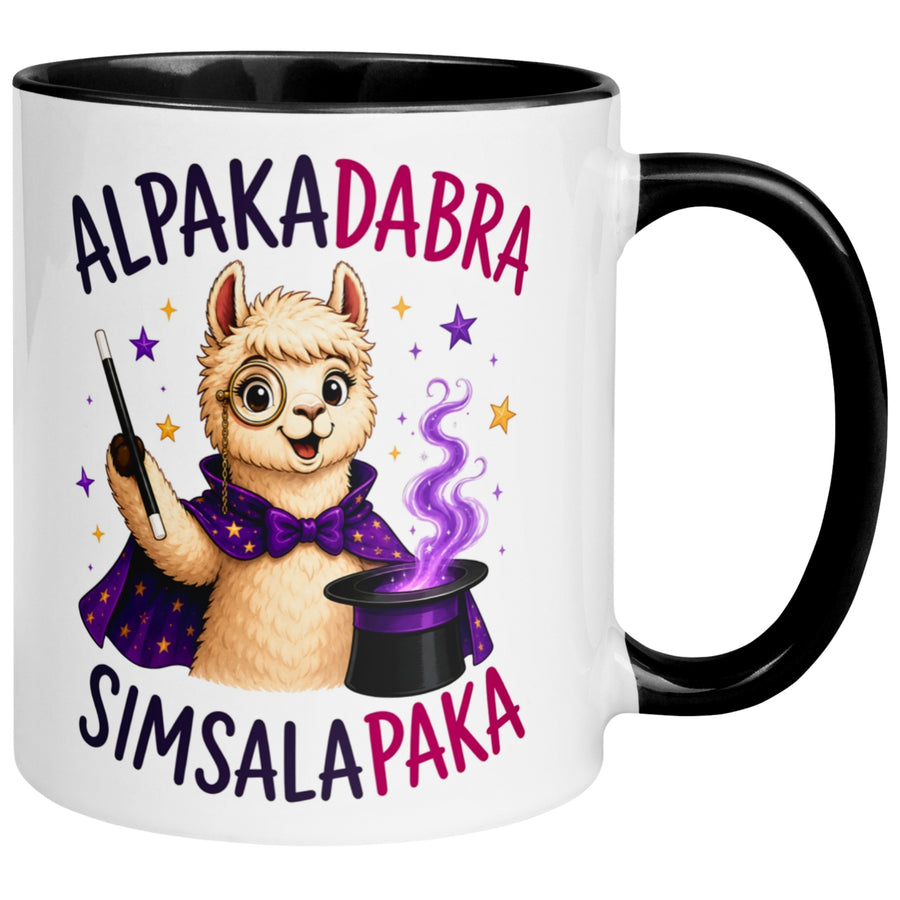 Tasse Alpaka – „Alpakadabra und Simsalapaka“ – lustiger Geschenk Becher