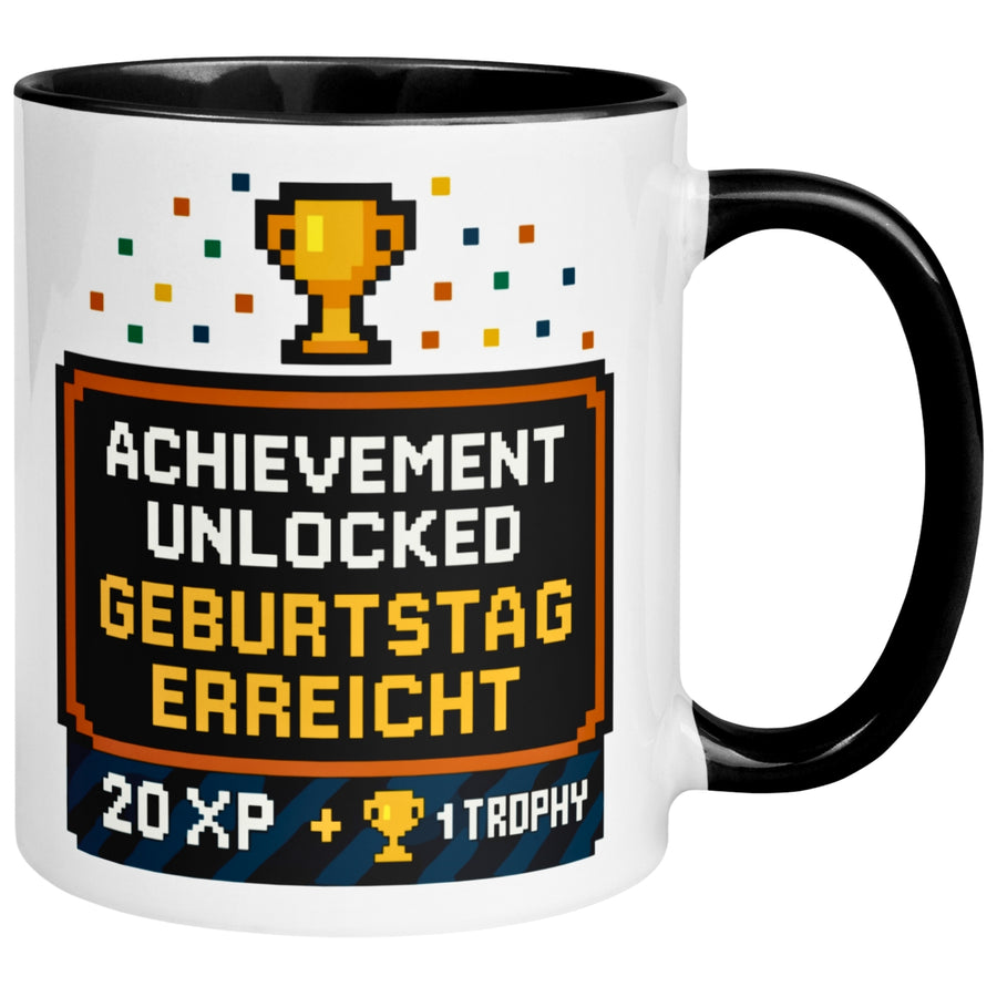 Tasse Geburtstag – „Achievement Unlocked“ – Geburtstagsgeschenk Mann Frau