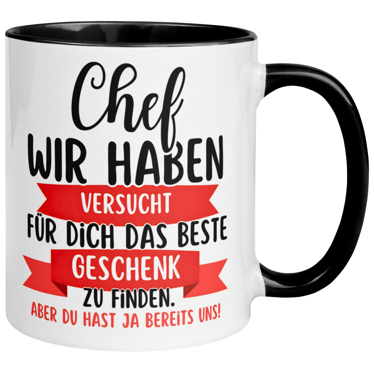Tasse Chef – „Für dich das beste Geschenk“ – Geschenk Bester Chef