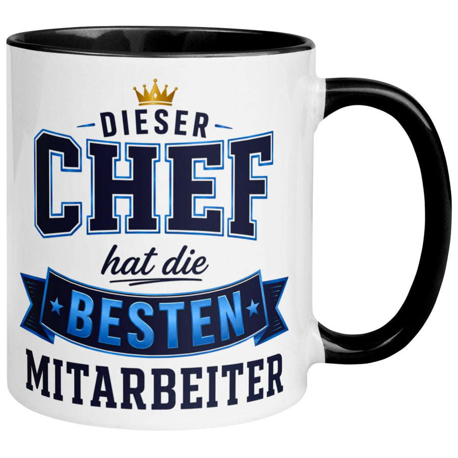 Tasse Chef – „Dieser Chef hat die besten Mitarbeiter“ – Geschenk Bester Chef