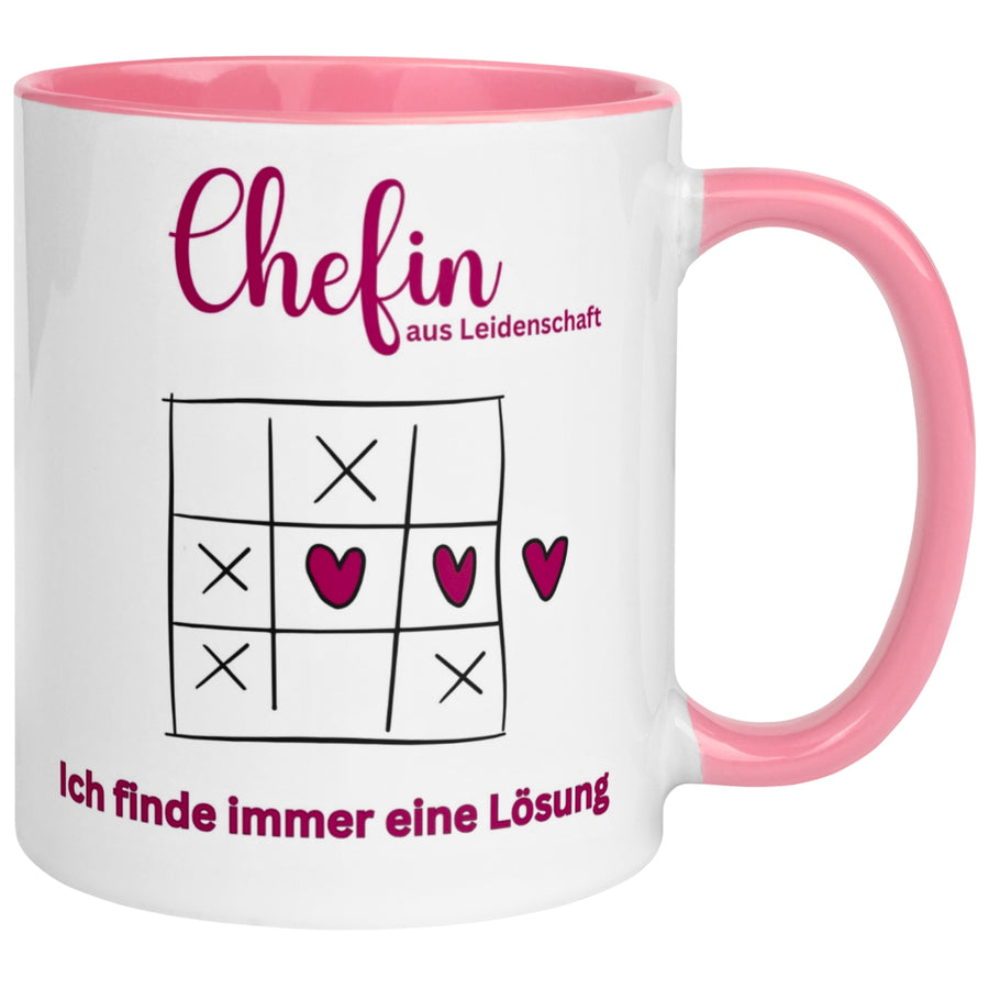 Tasse Chefin – „Ich finde immer eine Lösung“ – Teamleiterin Geschenk Becher