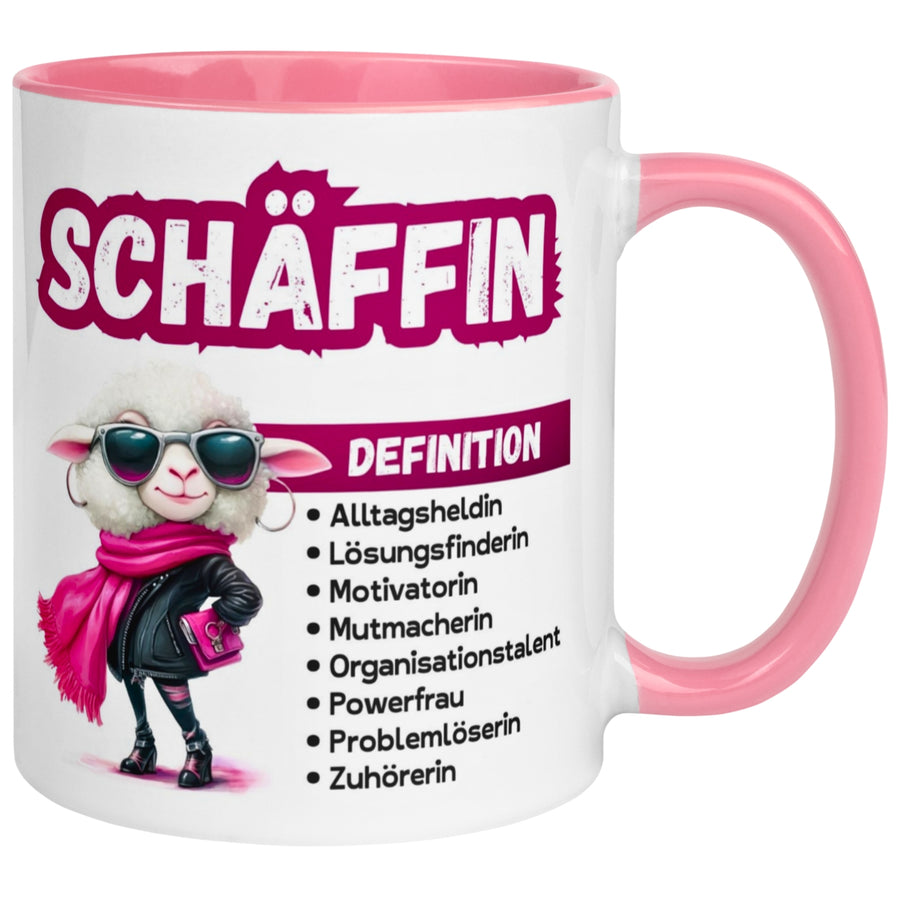 Tasse Chefin – „Schäffin - Definition“ – Geschenk Becher Chefin