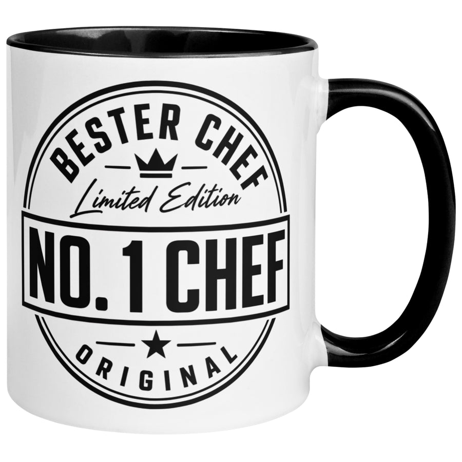 Tasse Chef – „Limited Edition - No. 1 Chef“ – Geschenk Becher Bester Chef
