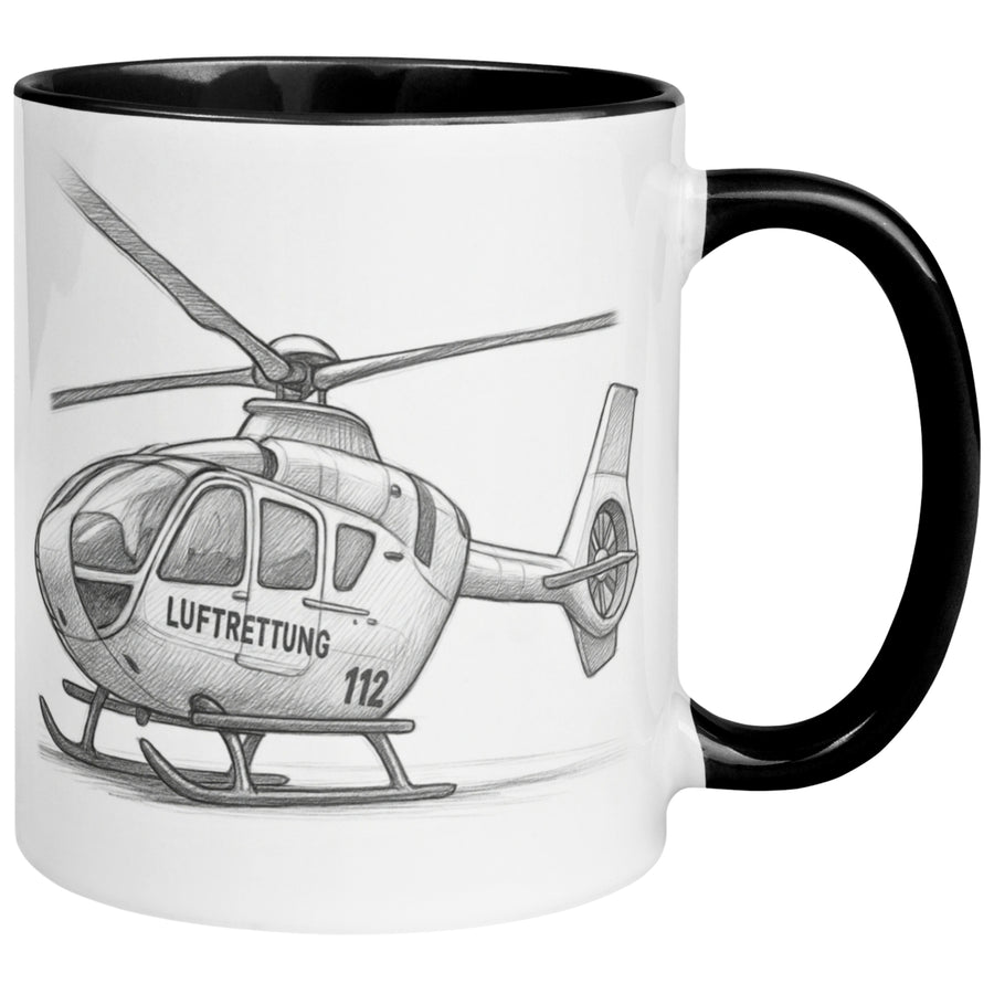 Tasse Hubschrauber – „Rettungshubschrauber“ – Notarzt Luftrettung Geschenk
